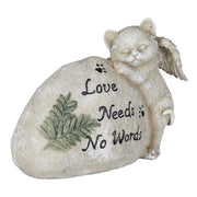 Grabschmuck für Katze Creme-Dunkelgrün-Schwarz von Relaxdays