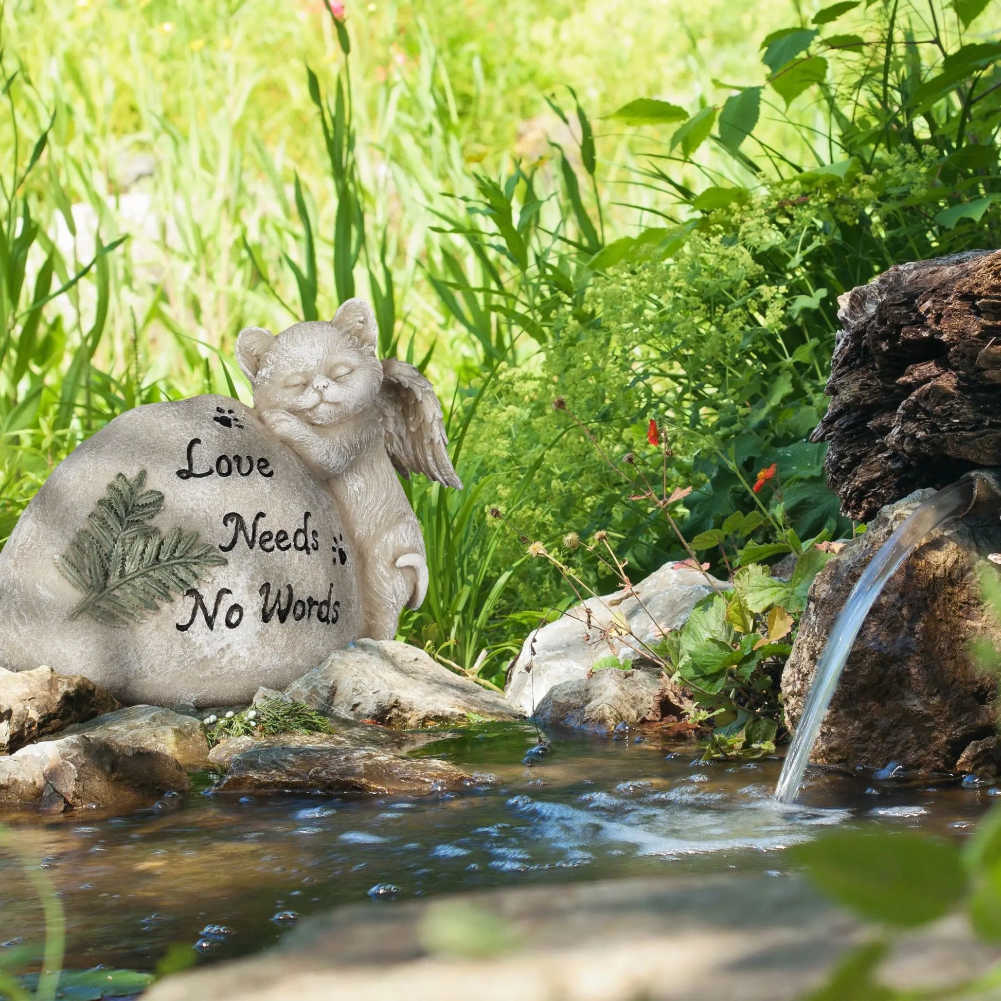 Grabschmuck für Katze Creme-Dunkelgrün-Schwarz von Relaxdays