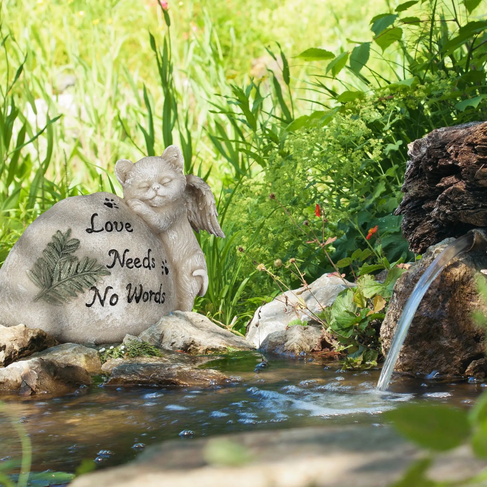 Grabschmuck für Katze Creme-Dunkelgrün-Schwarz von Relaxdays