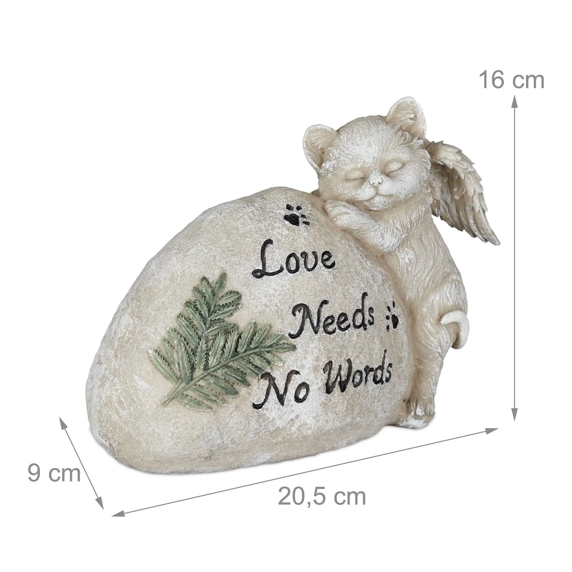 Grabschmuck für Katze Creme-Dunkelgrün-Schwarz von Relaxdays