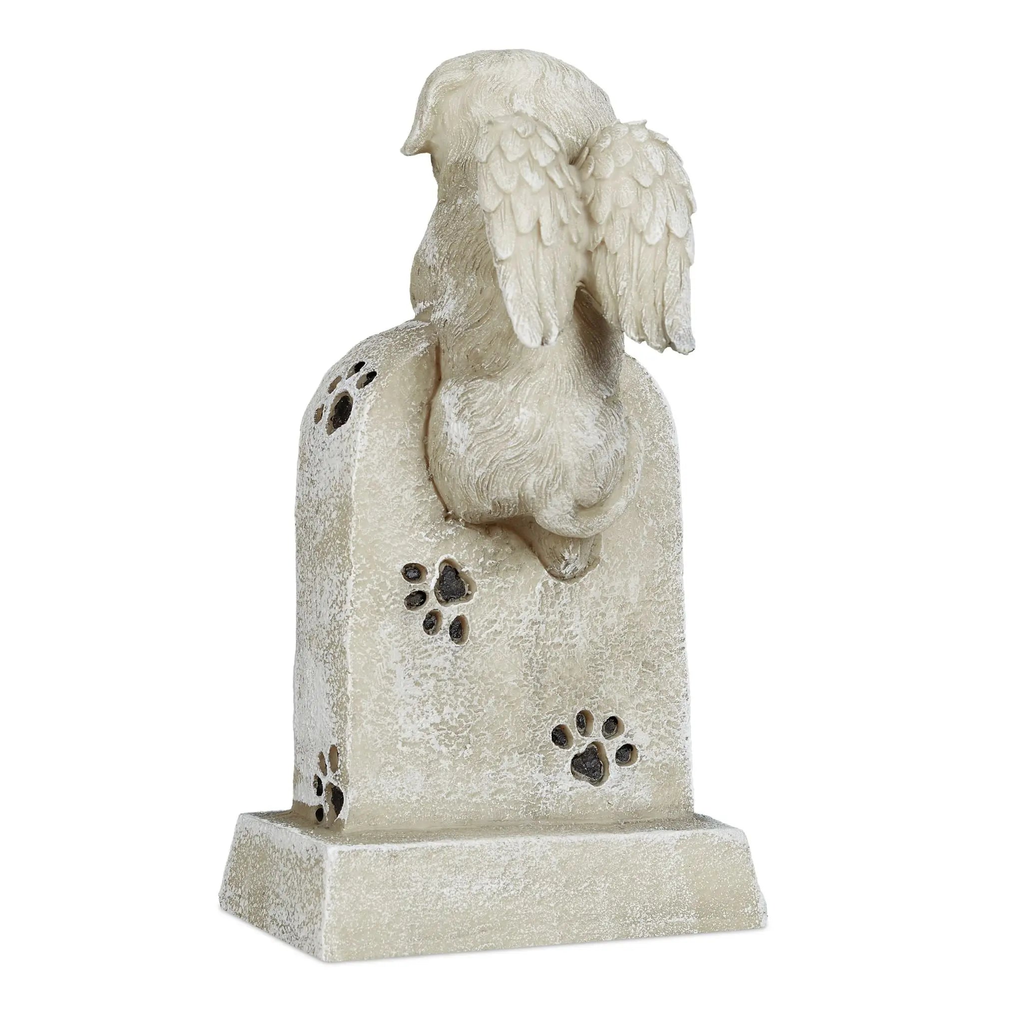 Grabschmuck für Hunde Creme-Schwarz von Relaxdays