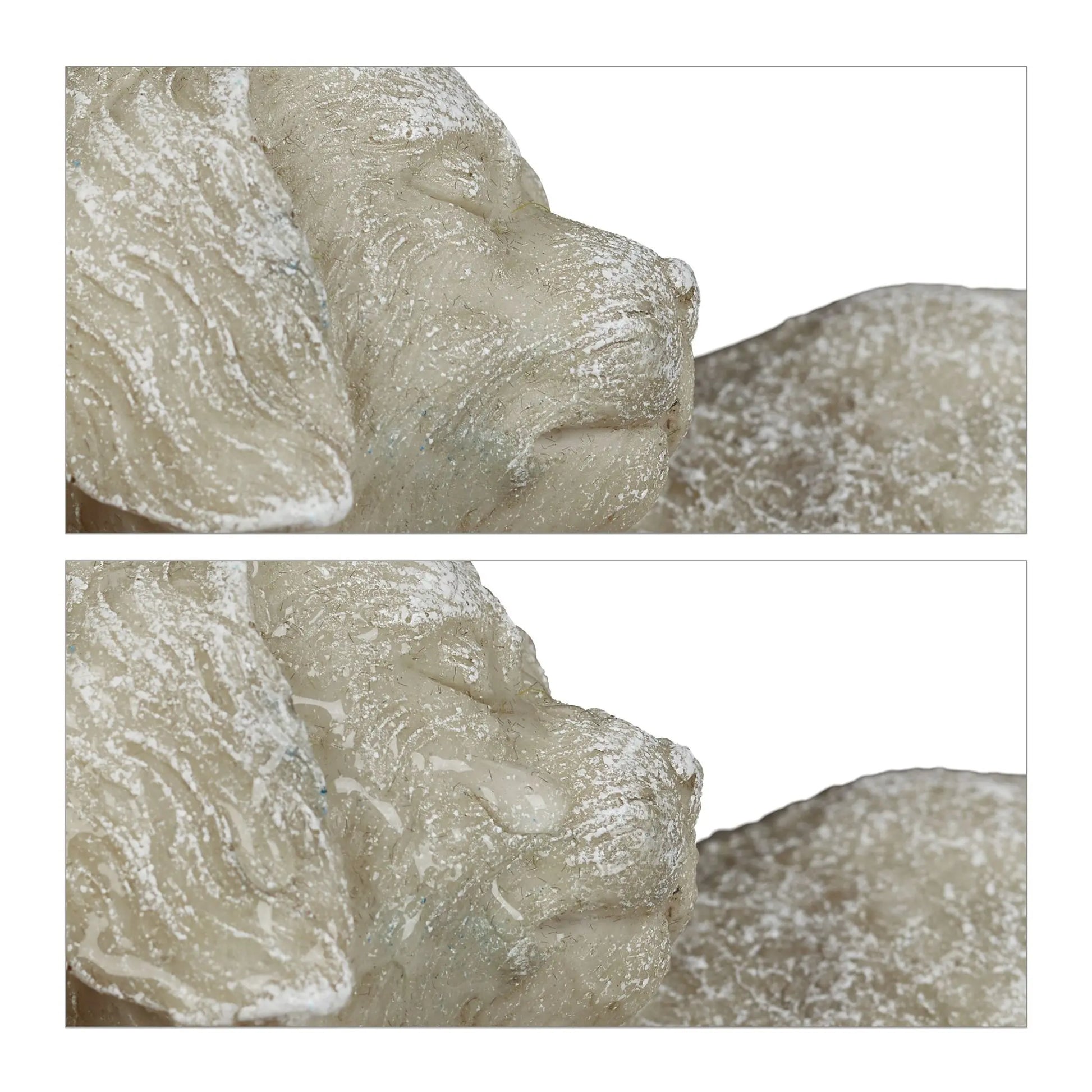 Grabschmuck für Hunde Creme-Schwarz von Relaxdays