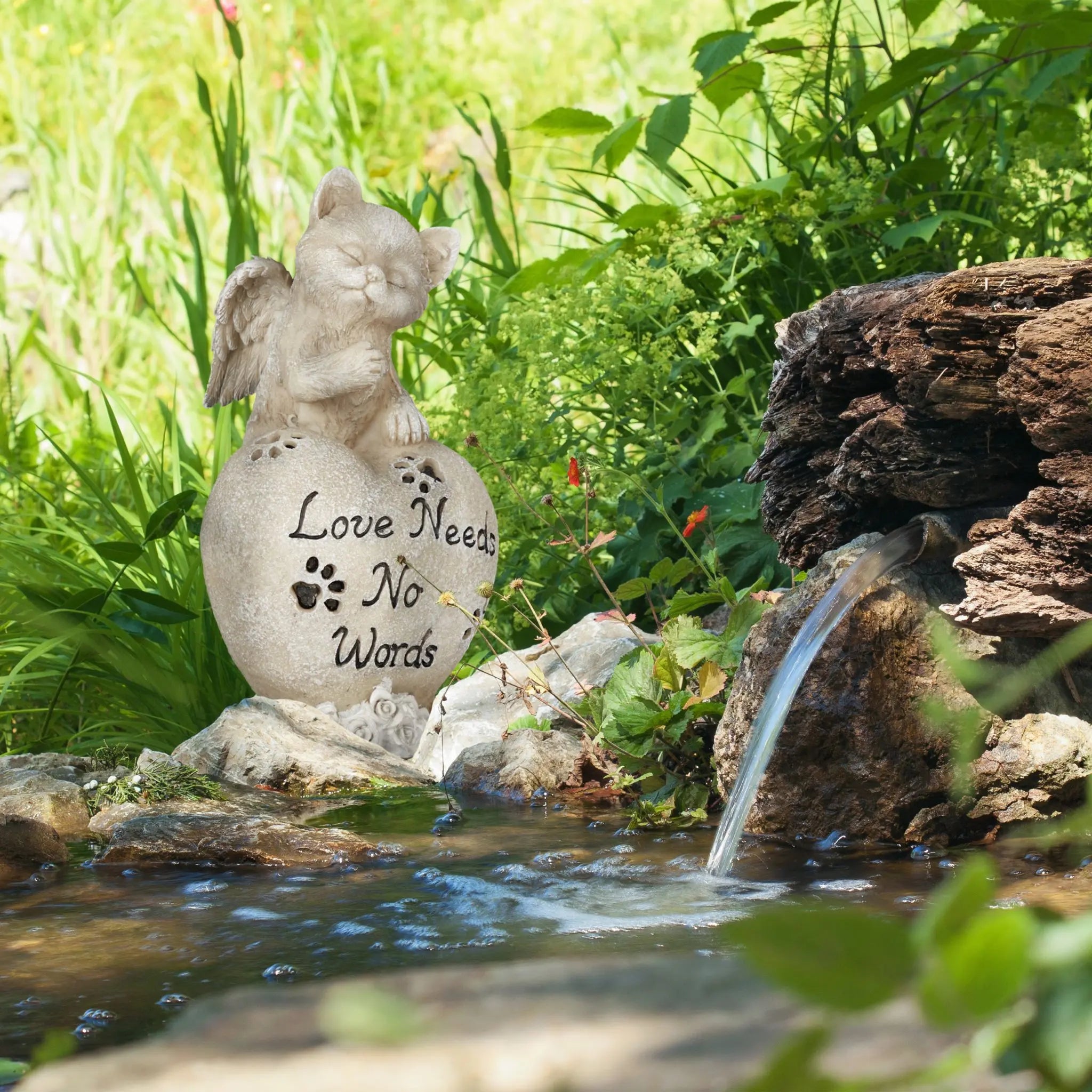 Grabschmuck für Katze Creme-Schwarz von Relaxdays