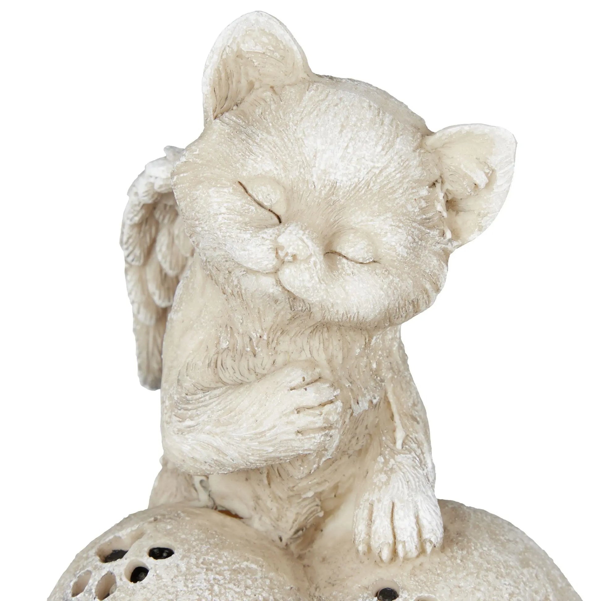 Grabschmuck für Katze Creme-Schwarz von Relaxdays