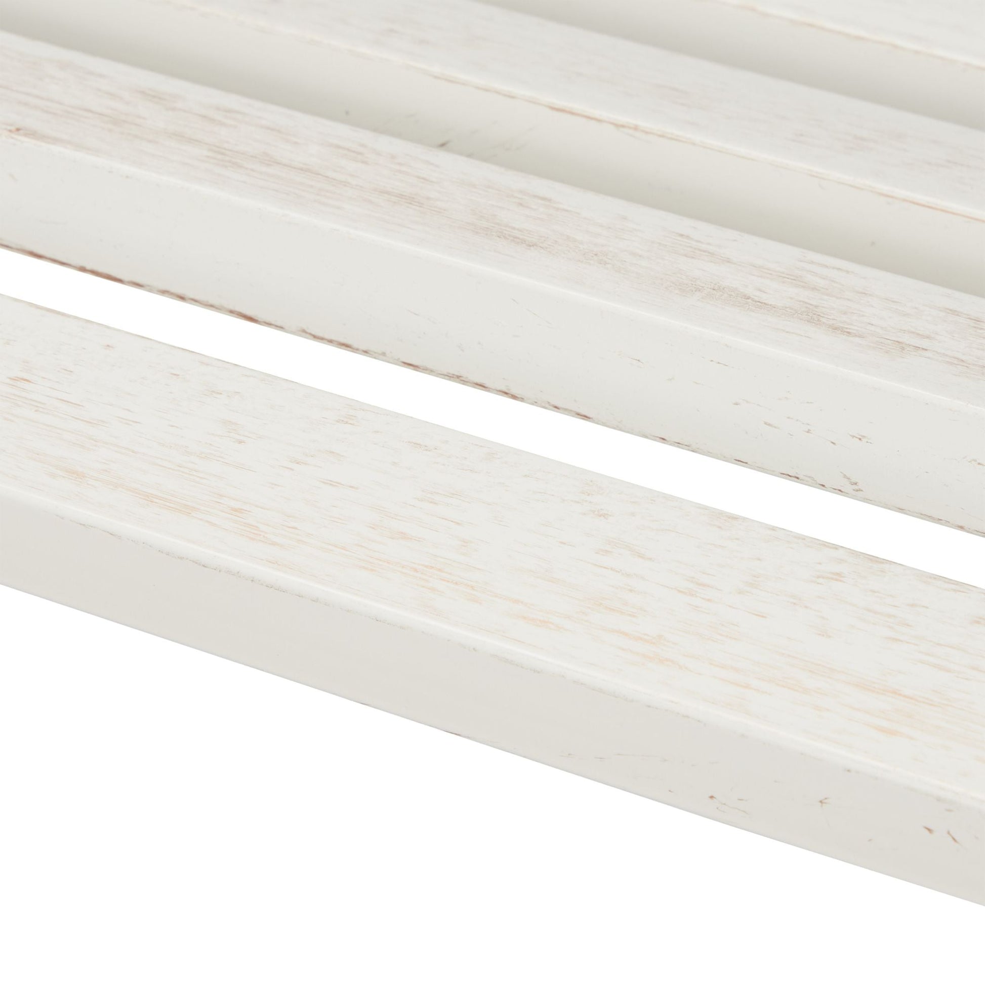 Gartenbank Metall Weiss-Gold von Relaxdays