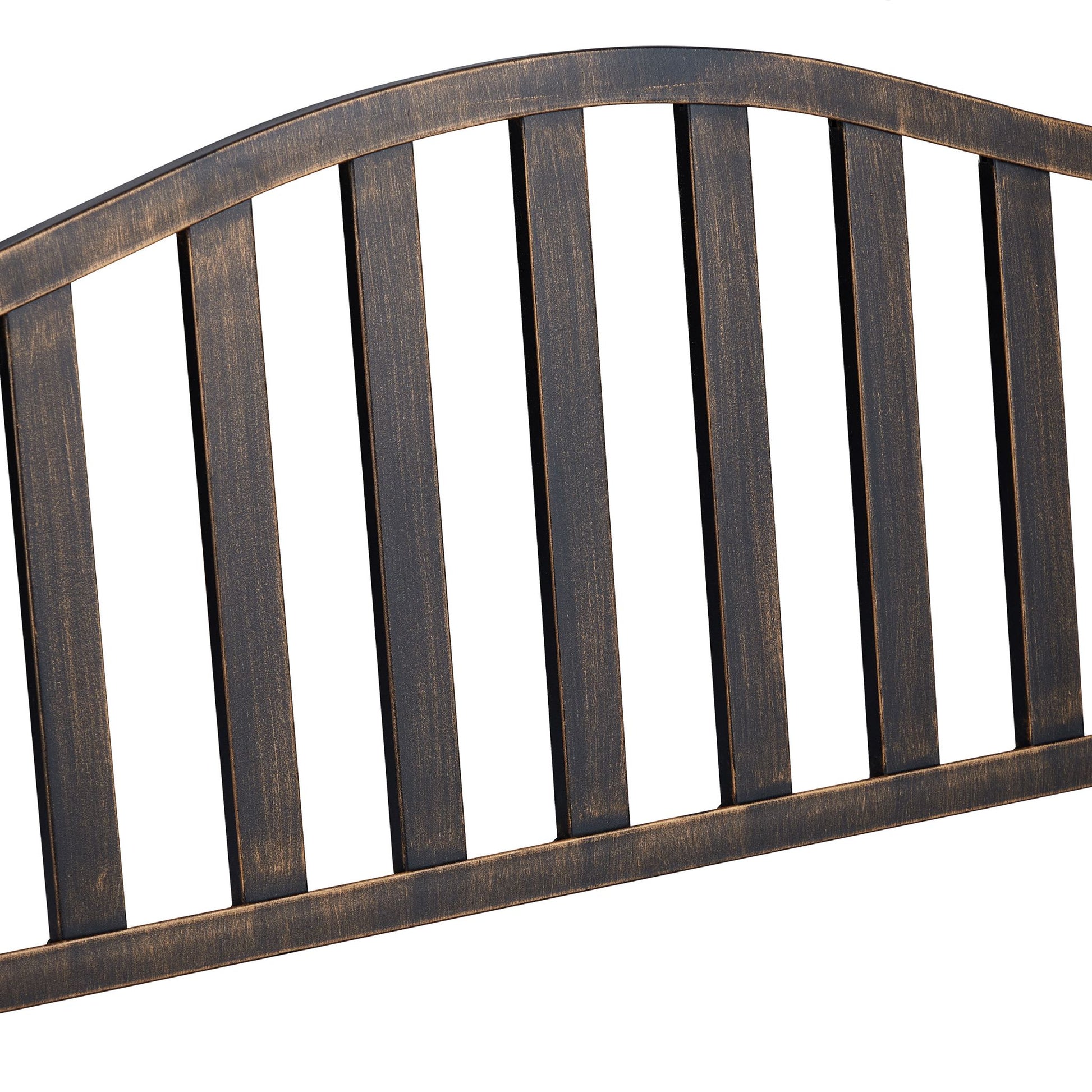 Gartenbank mit Klapptisch Gold-Schwarz von Relaxdays