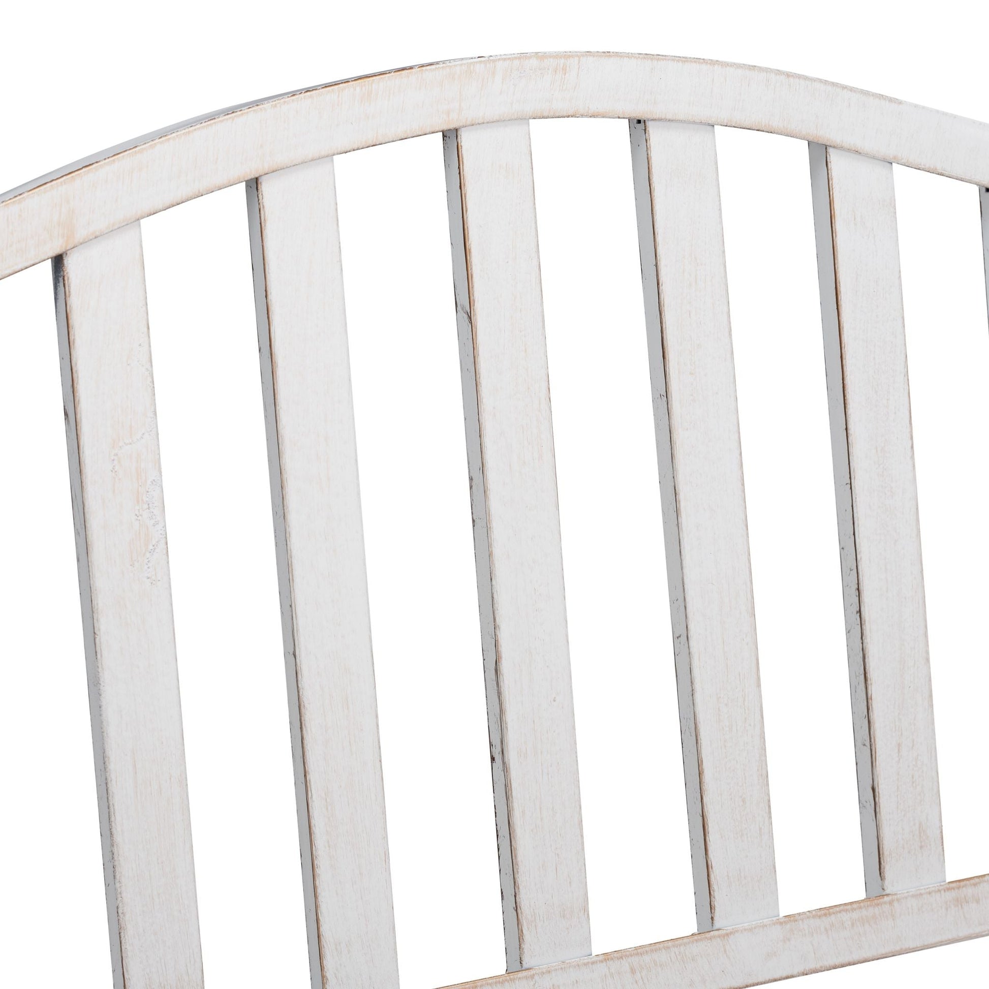 Gartenbank mit Klapptisch Weiss-Gold von Relaxdays