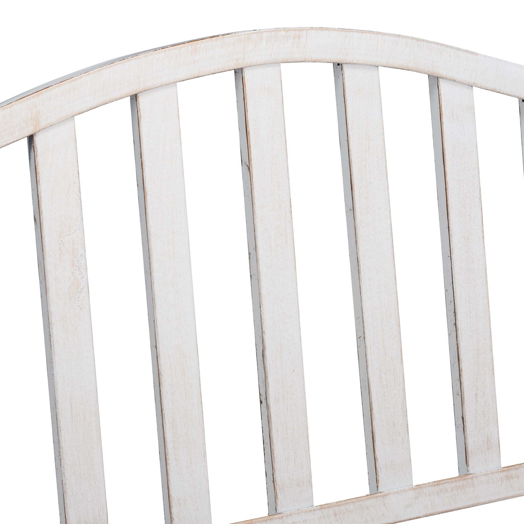 Gartenbank mit Klapptisch Weiss-Gold von Relaxdays