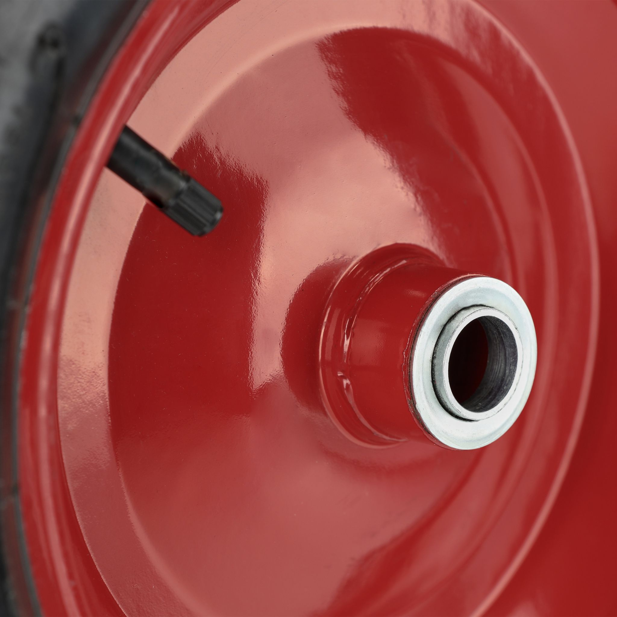 Luftbereiftes Schubkarrenrad 4.80 4.00-8 Rot-Schwarz von Relaxdays