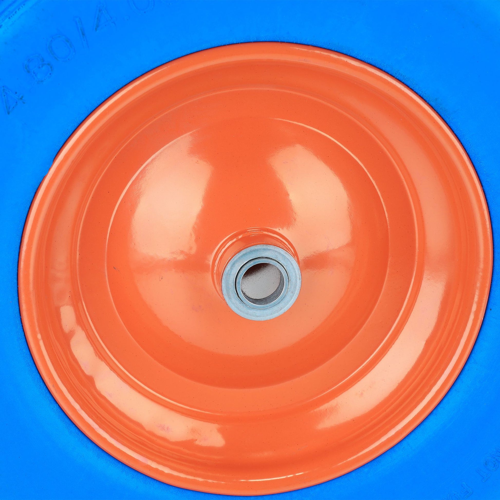 Schubkarrenrad PU 4.80 4.00-8 Blau-Orange von Relaxdays