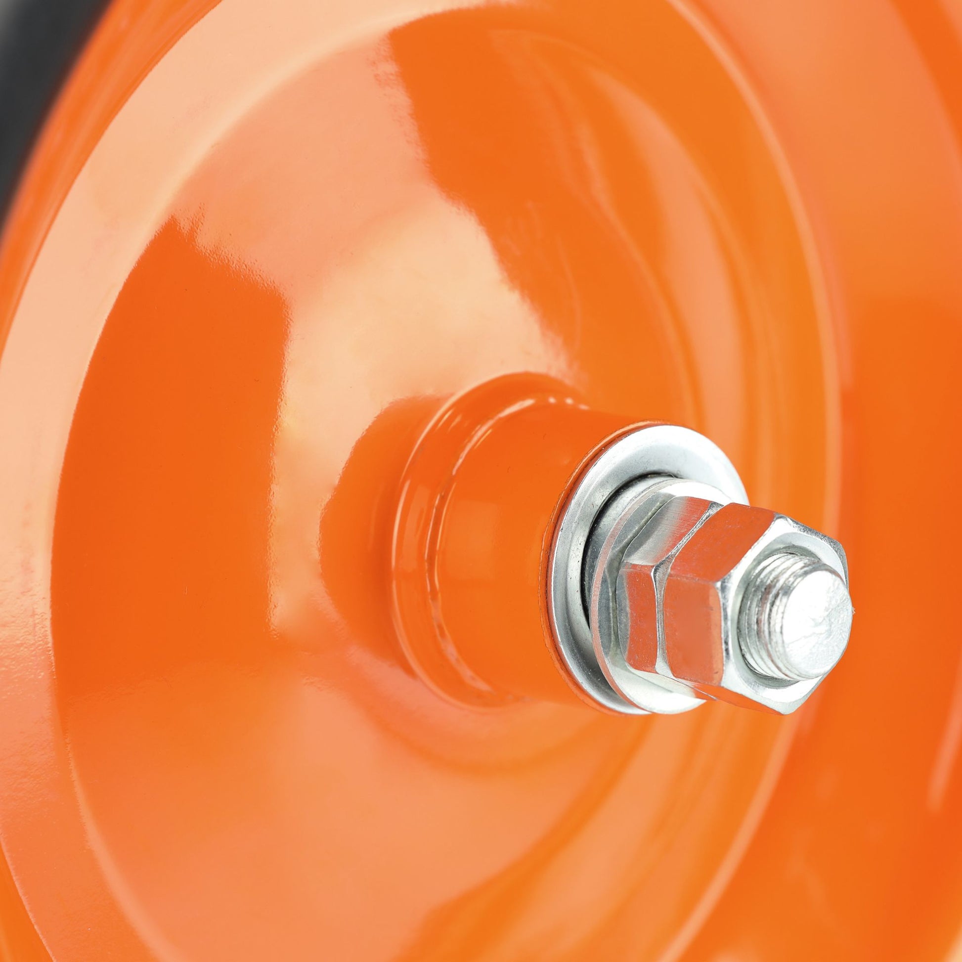 Schubkarrenrad mit Achse 4.80 4.00-8 Orange-Schwarz von Relaxdays