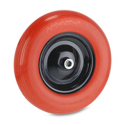 PU Schubkarrenrad 4.80 4.00-8 Rot-Schwarz von Relaxdays