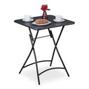 Metall Balkontisch klappbar Anthrazit von Relaxdays