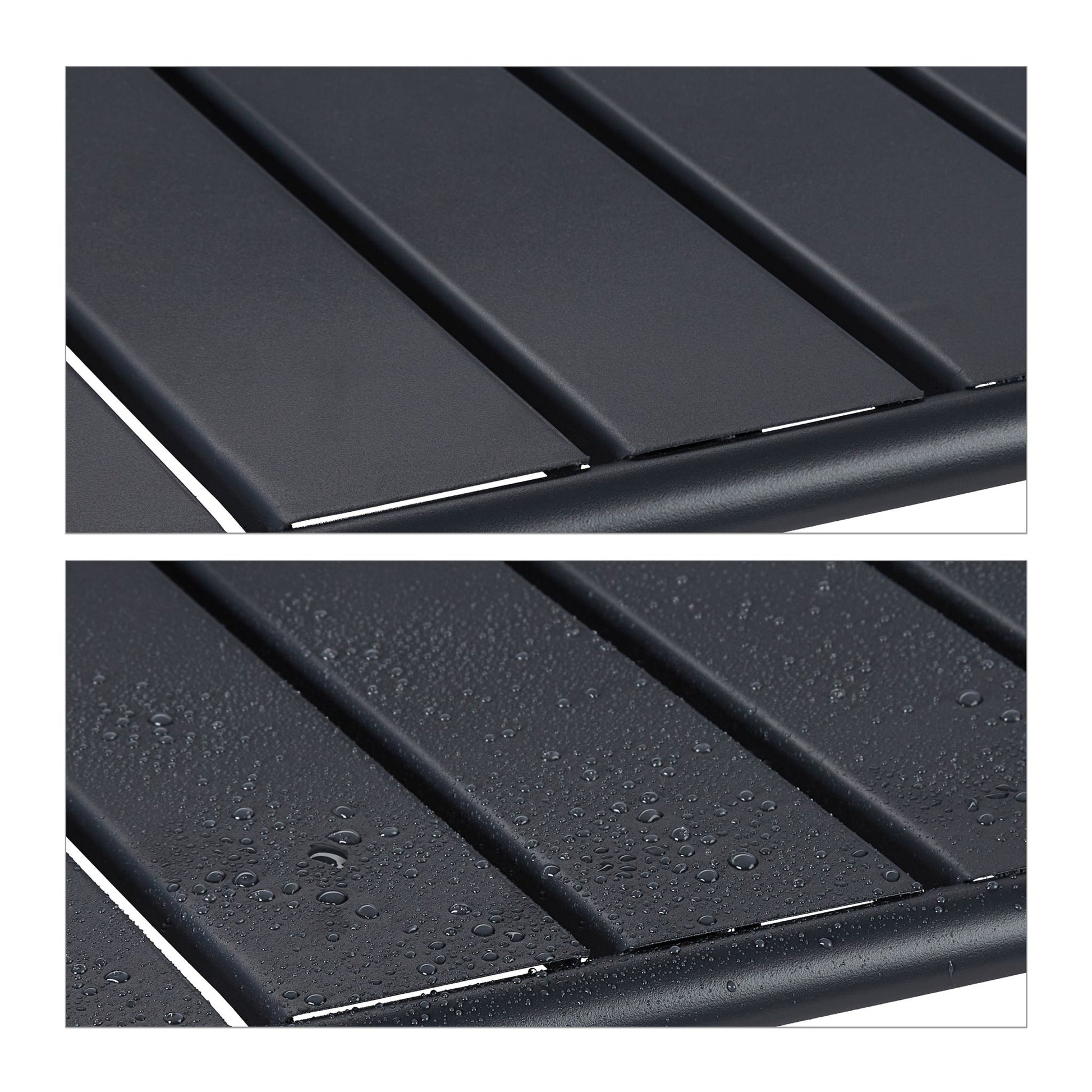 Gartentisch klappbar Metall Anthrazit von Relaxdays