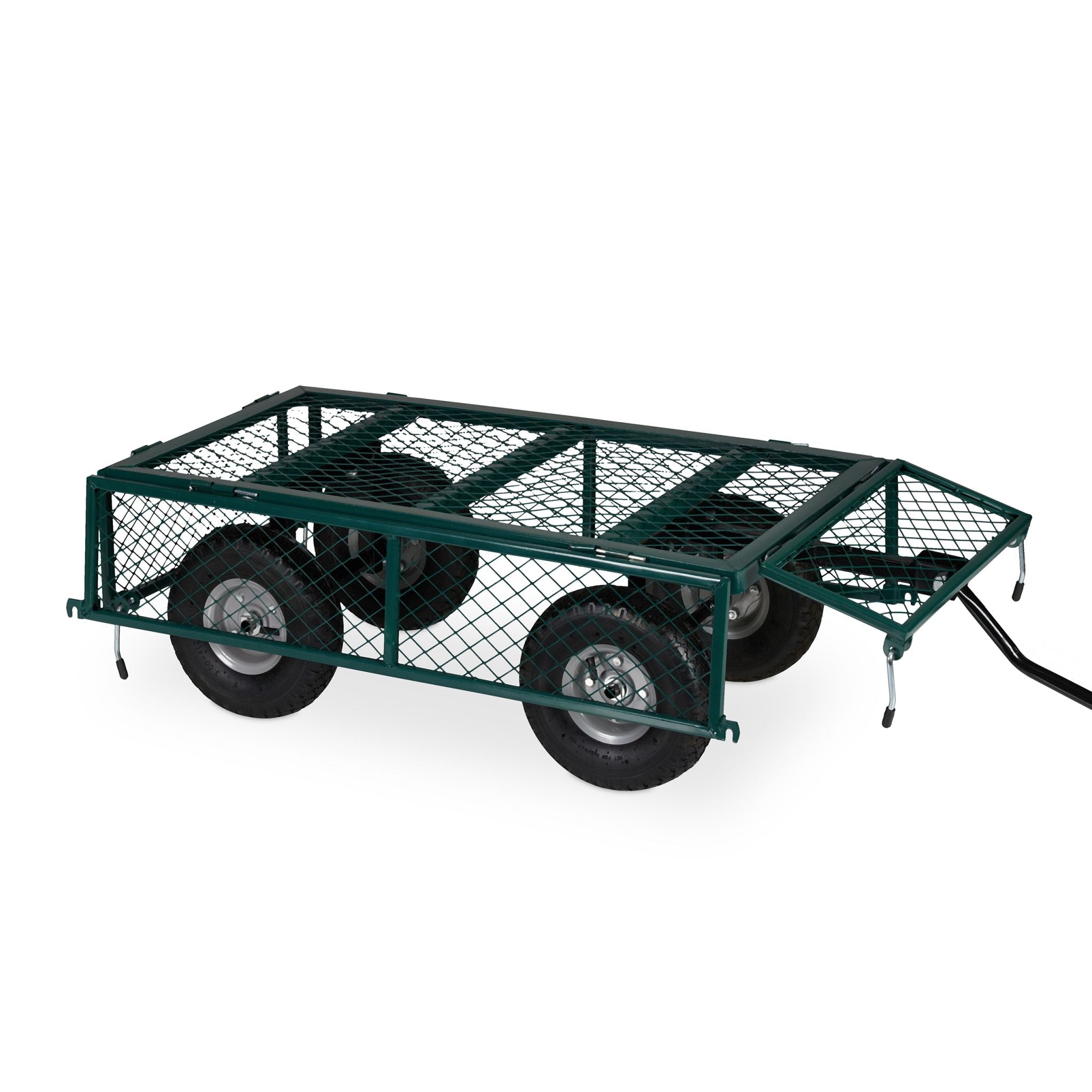 Handwagen Dunkelgrün-Schwarz von Relaxdays