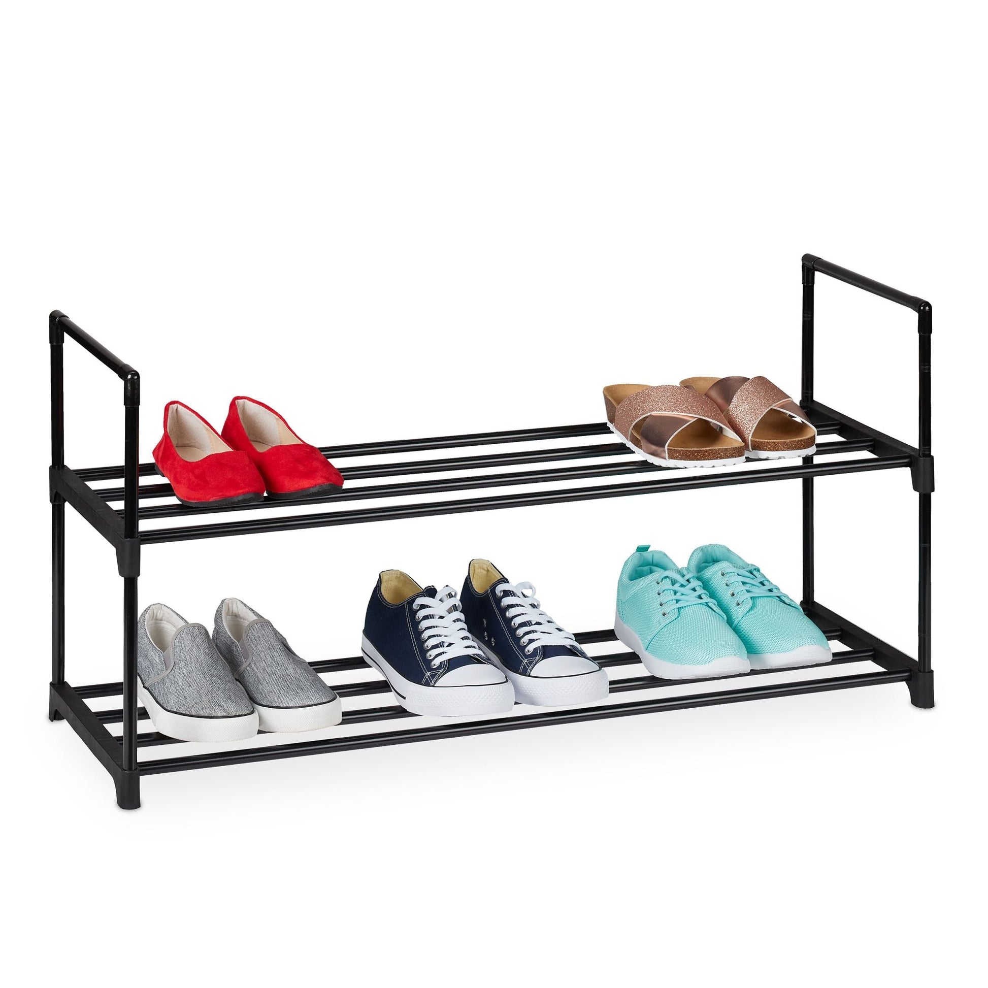 Schuhregal Metall Schwarz von Relaxdays