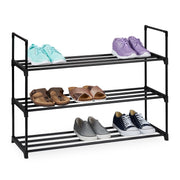 Schuhregal Metall Schwarz von Relaxdays