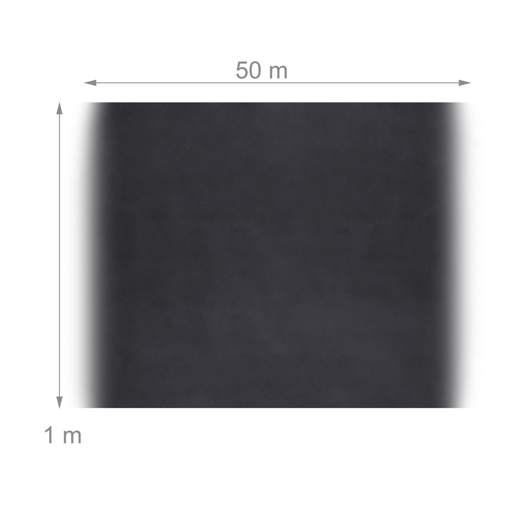 Schwarzes Unkrautvlies 220g/m² Schwarz von Relaxdays