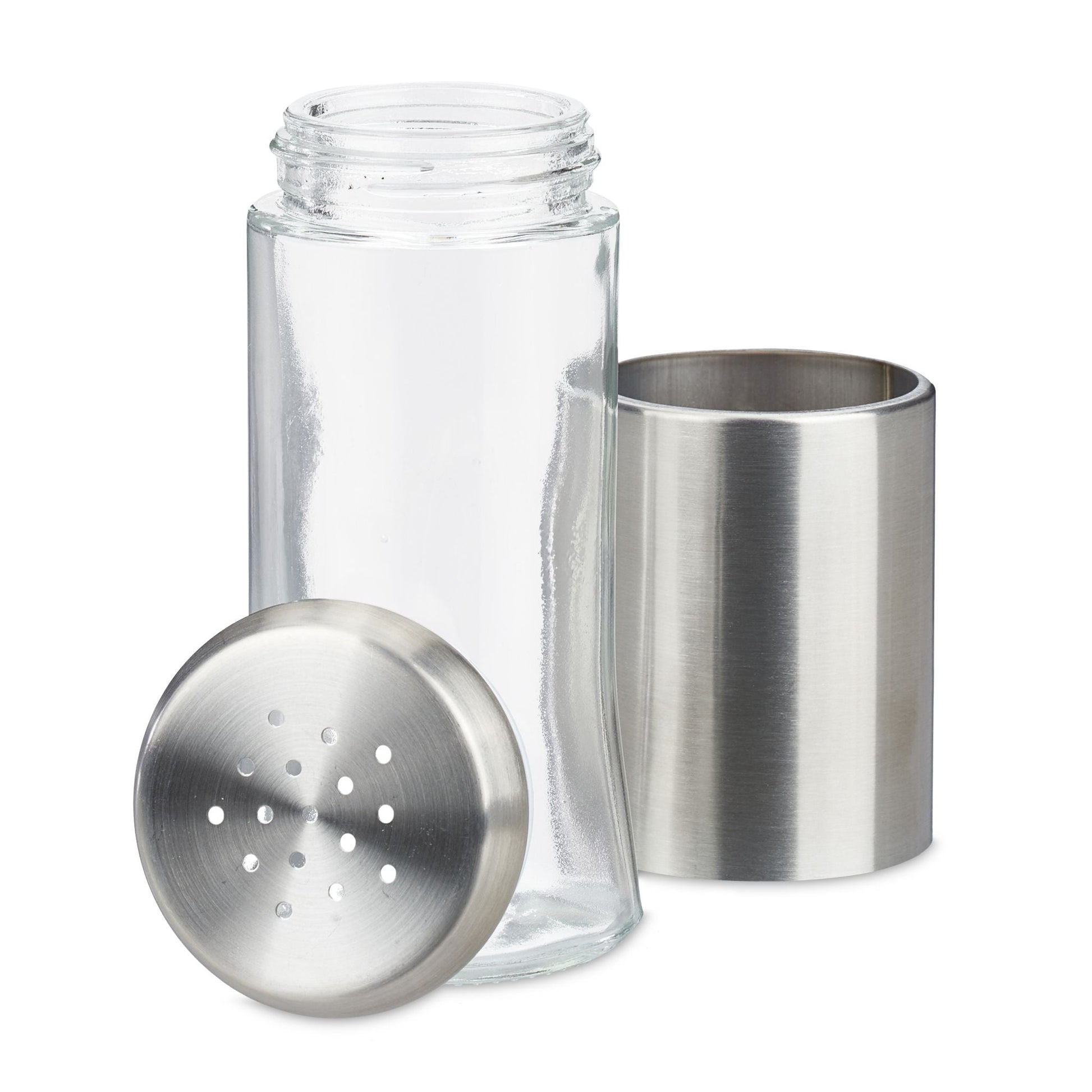 Gewürzkarussell 12 Gläser Schwarz-Silber-Transparent von Relaxdays