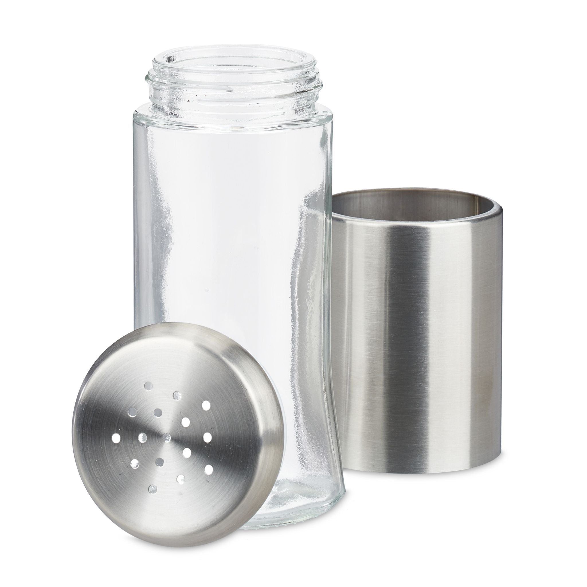 Gewürzkarussell 12 Gläser Schwarz-Silber-Transparent von Relaxdays