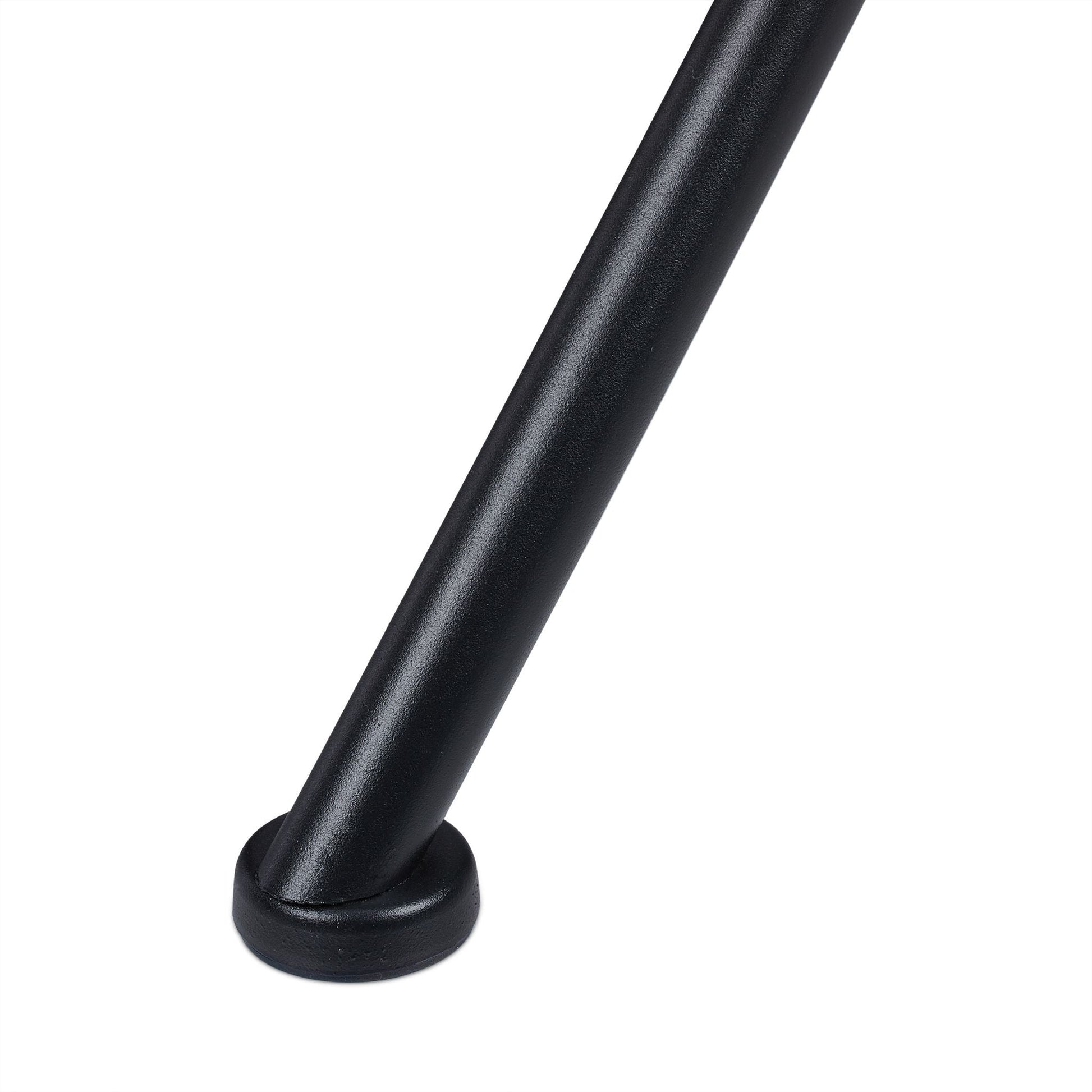 Gartentisch mit Schirmloch schwarz Schwarz von Relaxdays