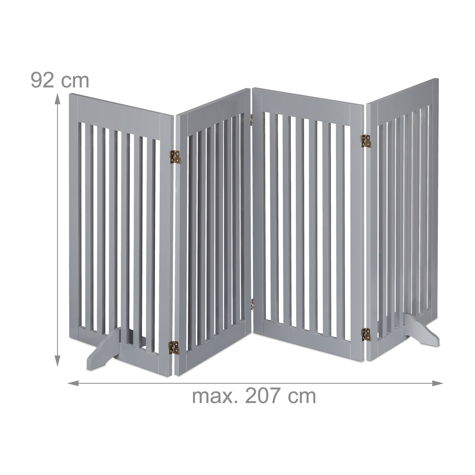 Absperrgitter 92cm Grau von Relaxdays