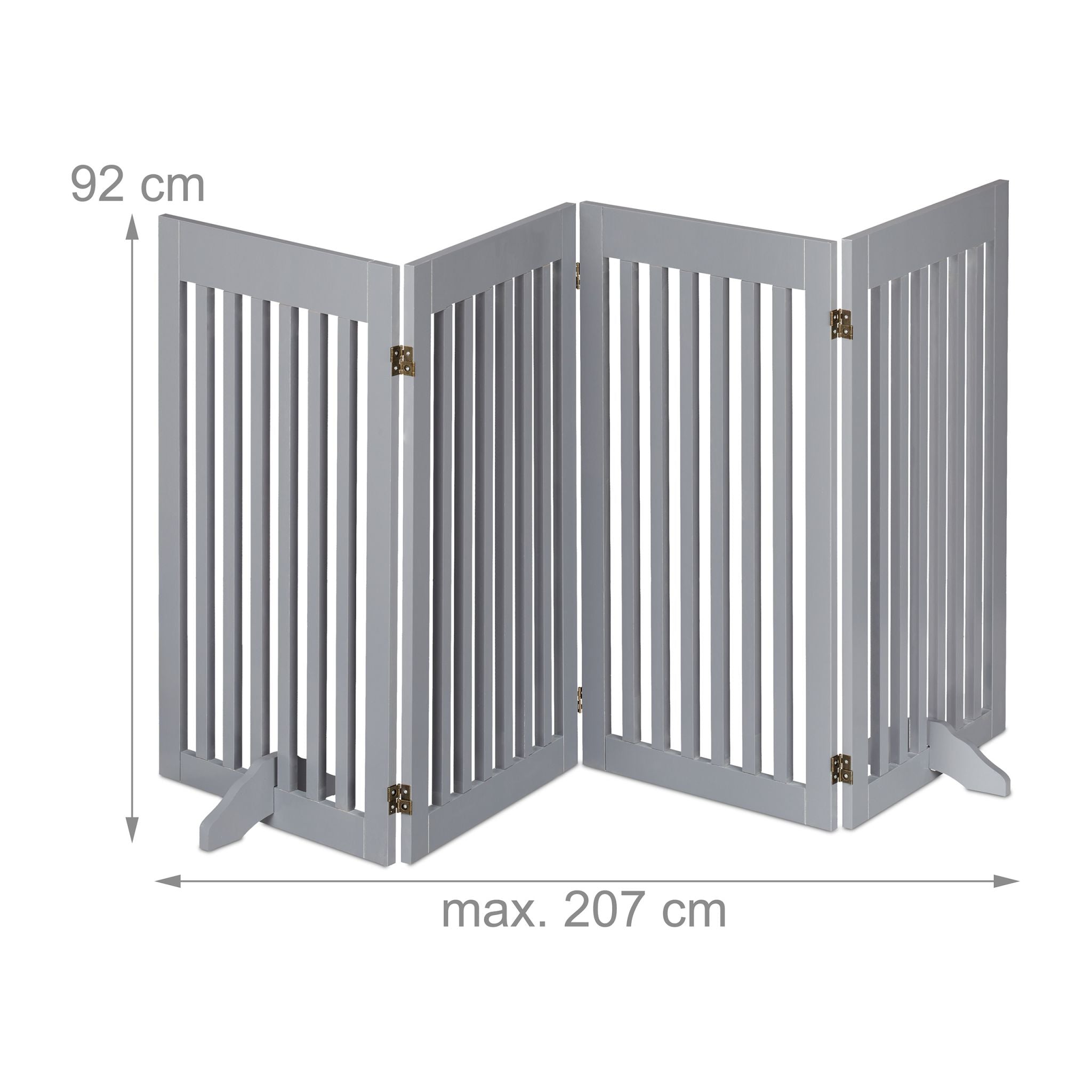 Absperrgitter 92cm Grau von Relaxdays