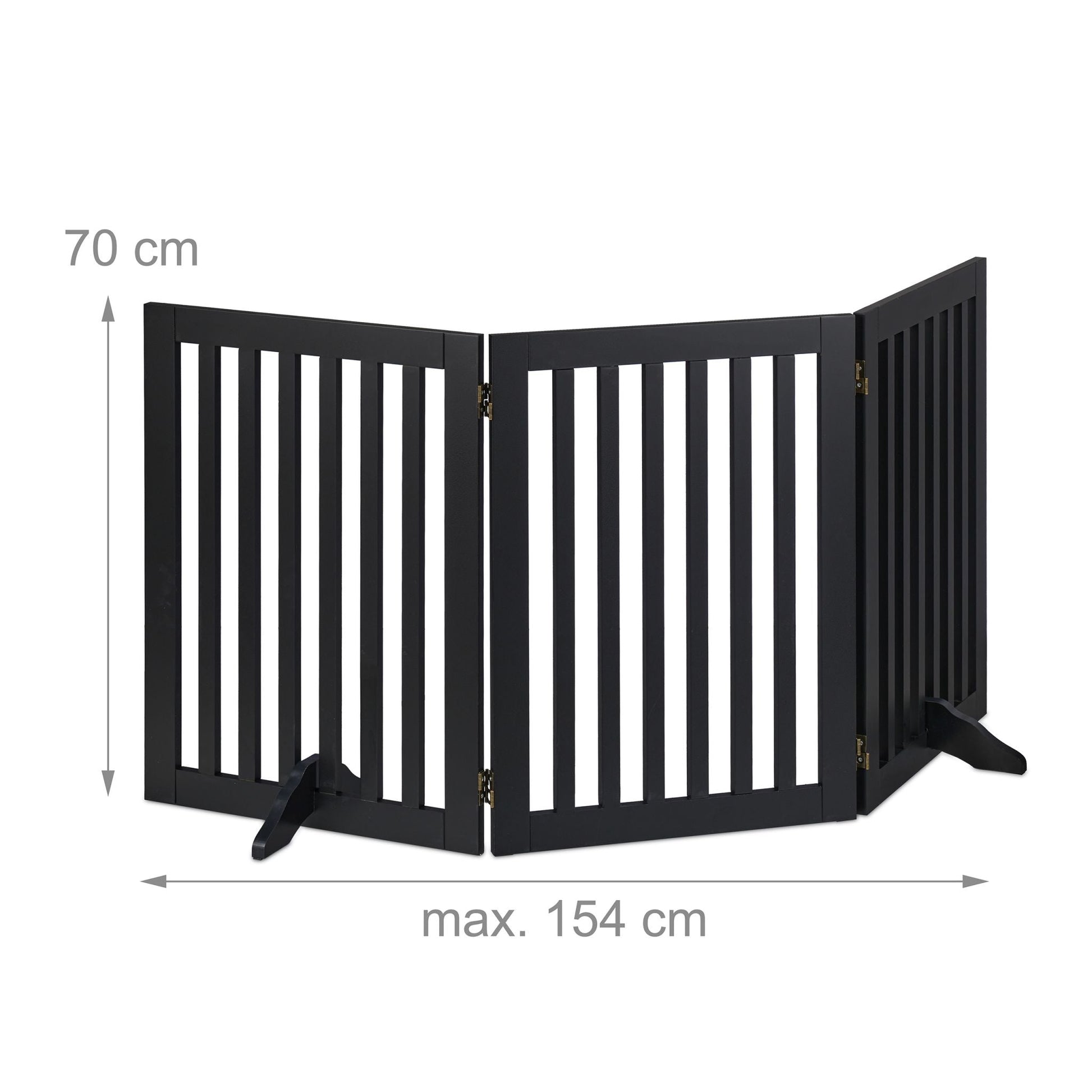 Absperrgitter 70cm Schwarz von Relaxdays