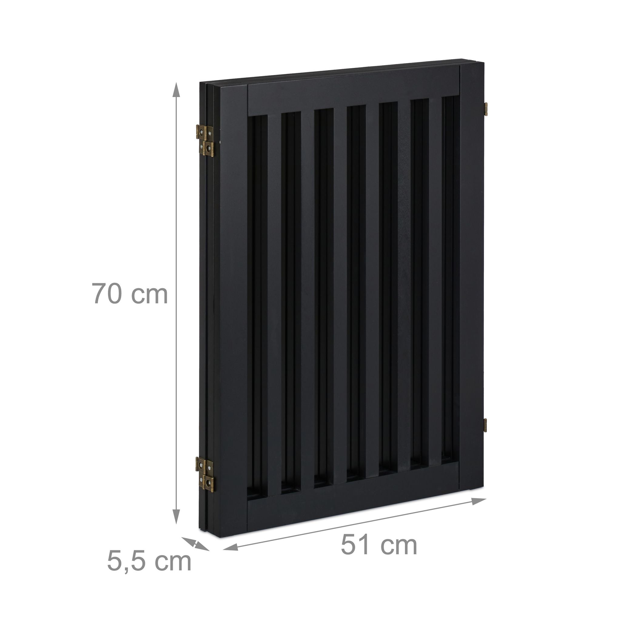 Absperrgitter 70cm Schwarz von Relaxdays