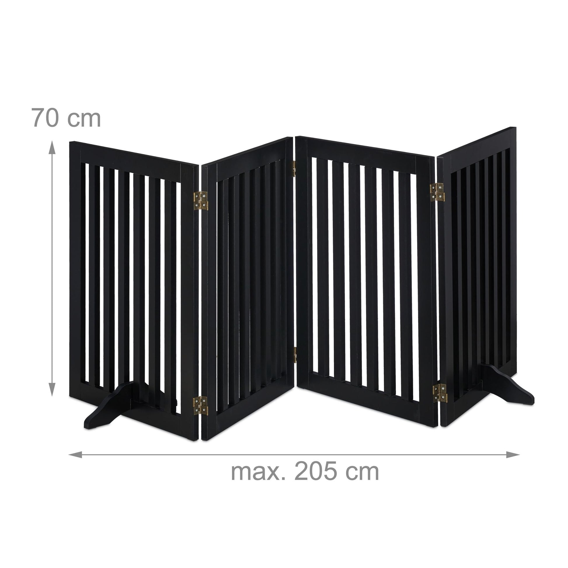 Absperrgitter 70cm Schwarz von Relaxdays