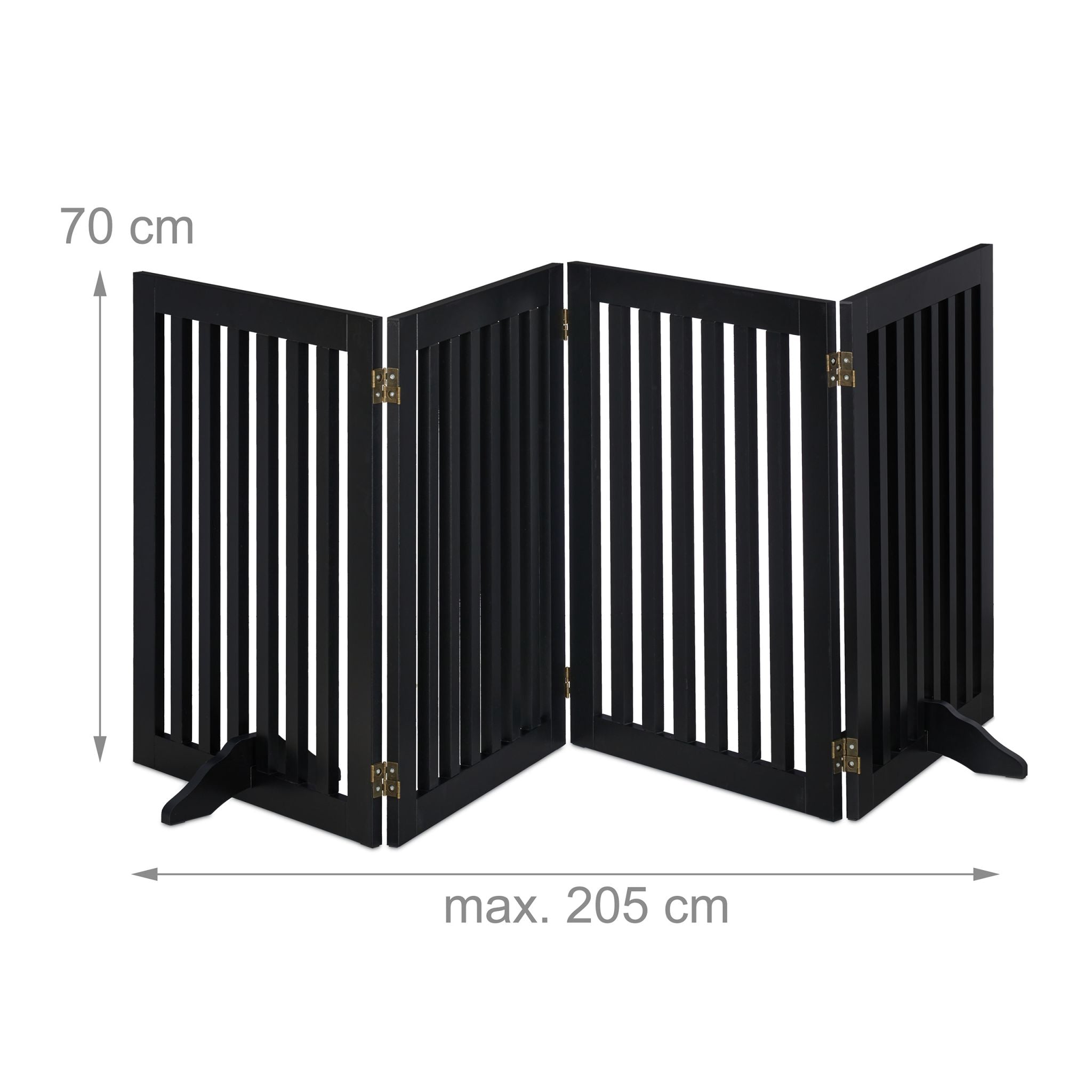 Absperrgitter 70cm Schwarz von Relaxdays