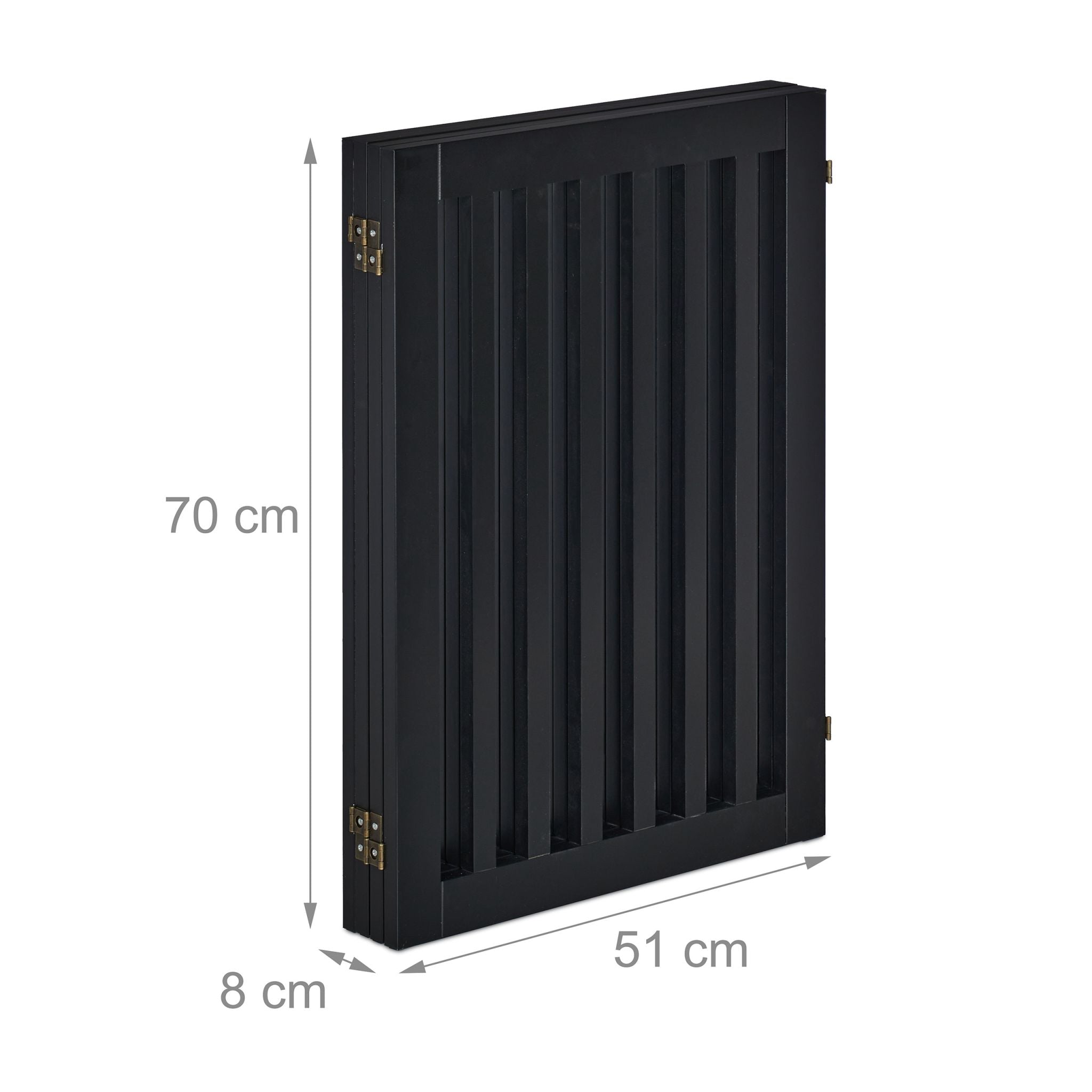 Absperrgitter 70cm Schwarz von Relaxdays