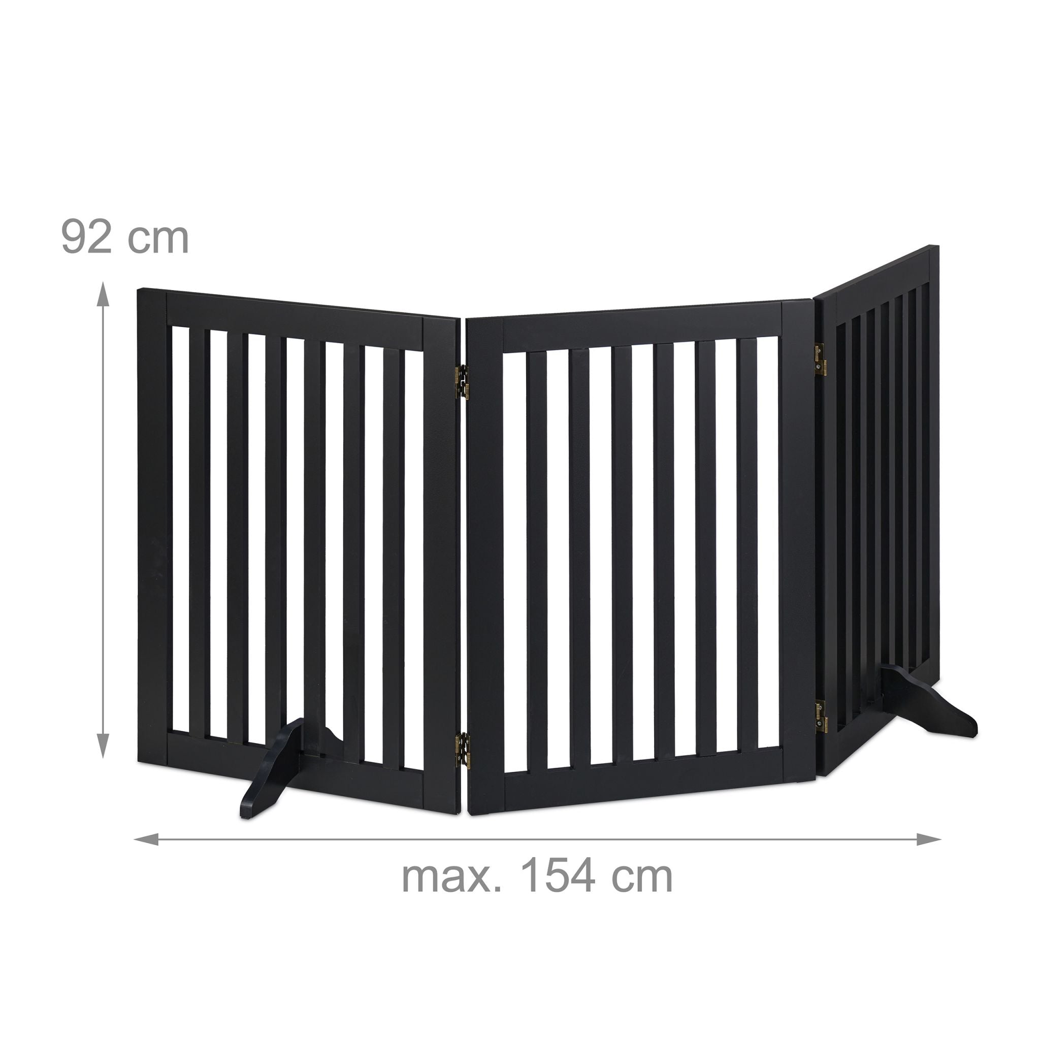 Absperrgitter 92cm Schwarz von Relaxdays