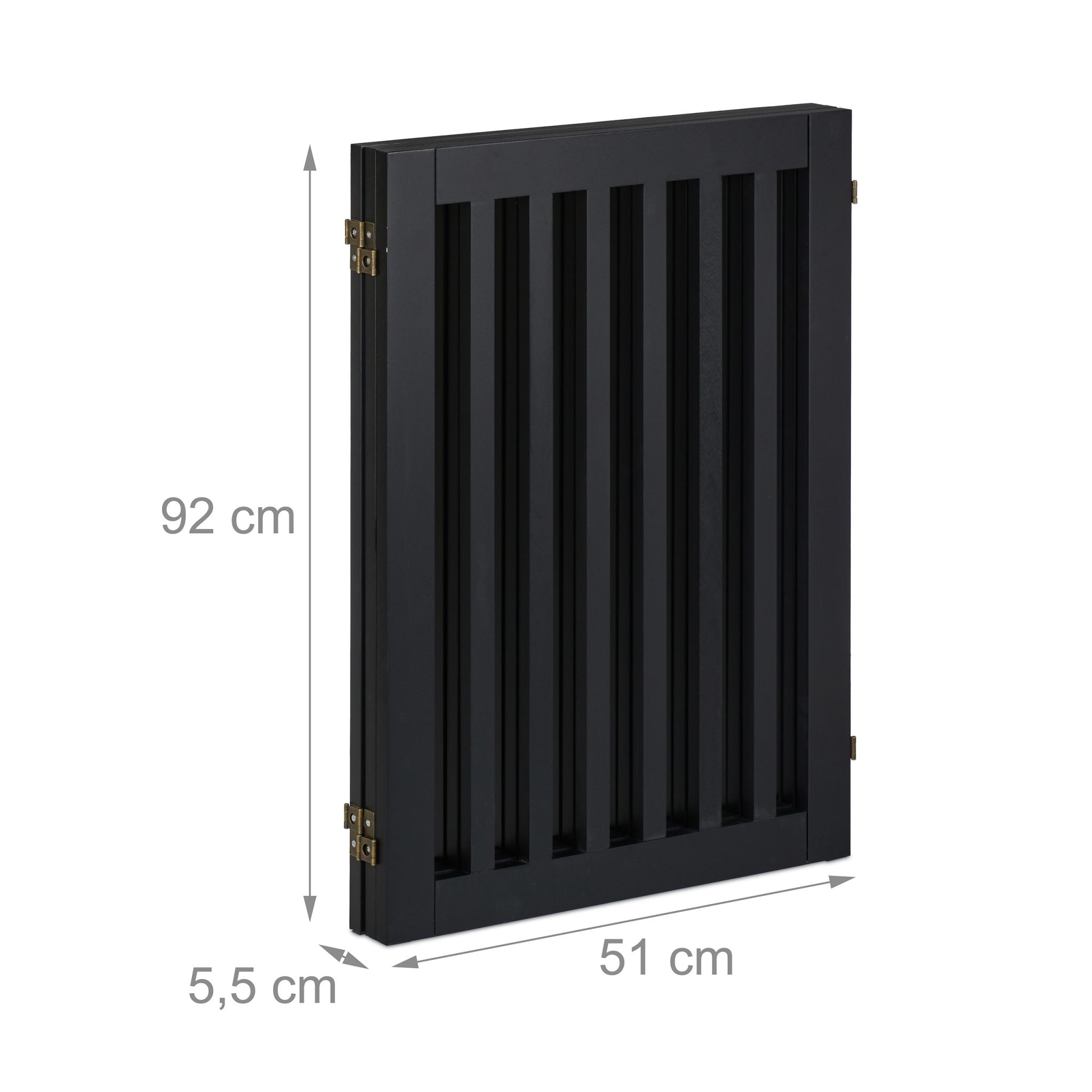 Absperrgitter 92cm Schwarz von Relaxdays