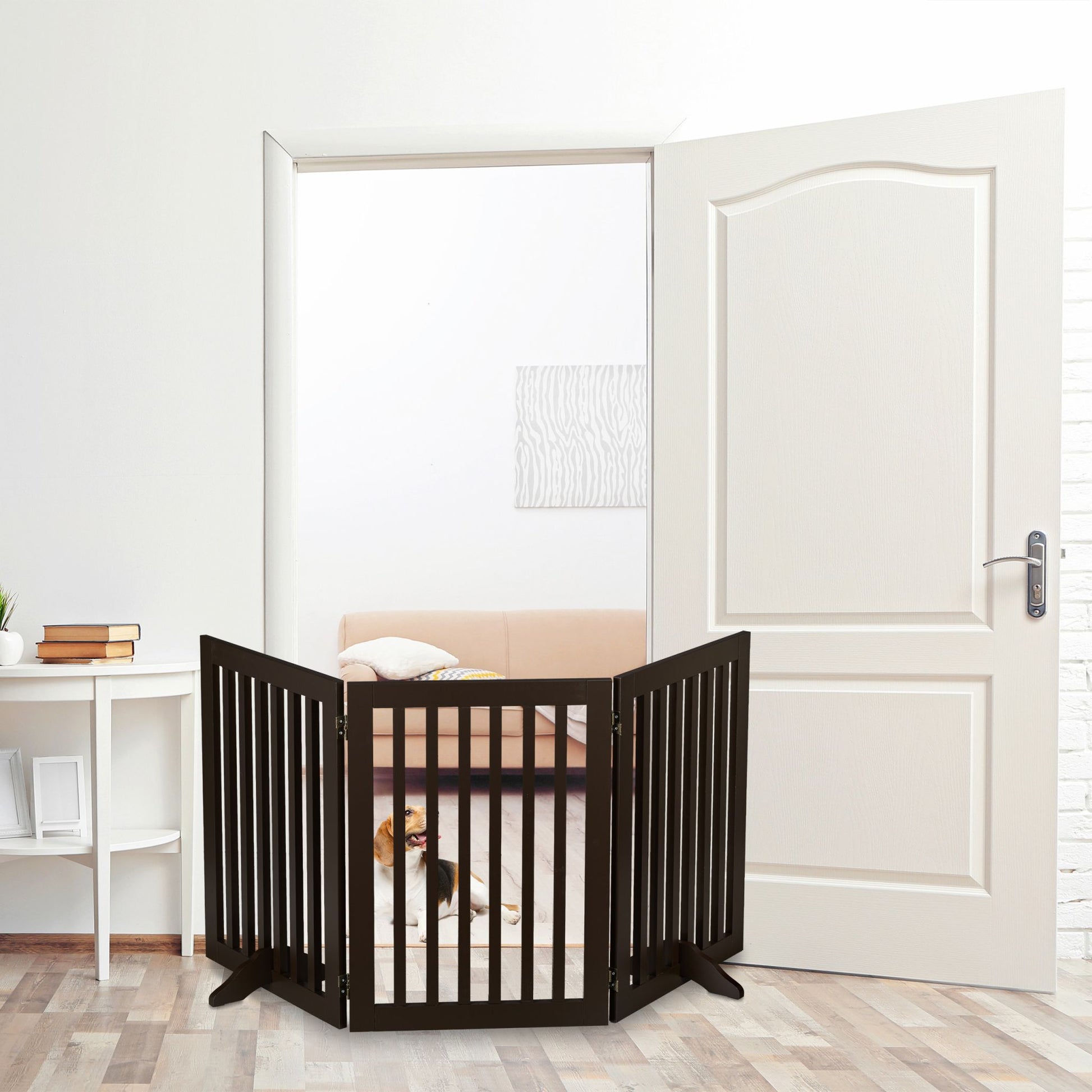 Absperrgitter 70cm Dunkelbraun von Relaxdays