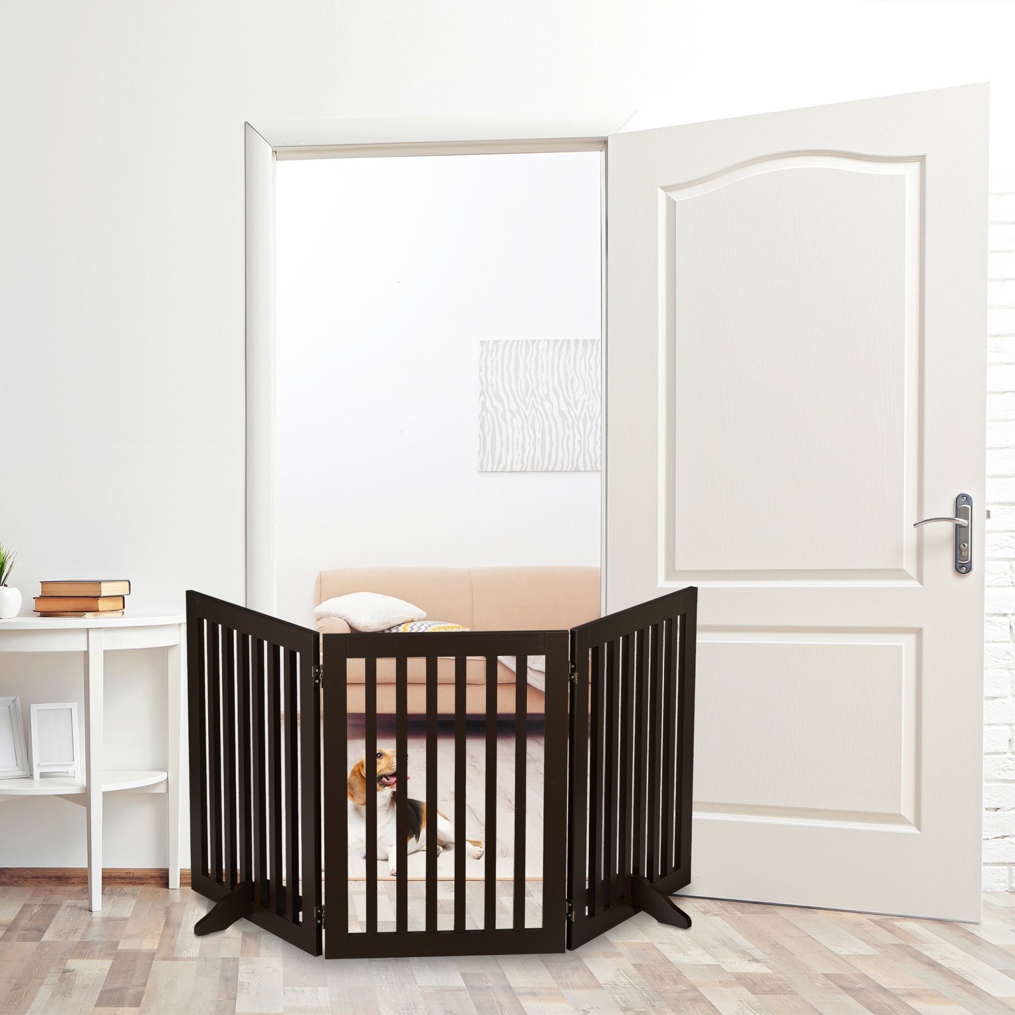 Absperrgitter 70cm Dunkelbraun von Relaxdays