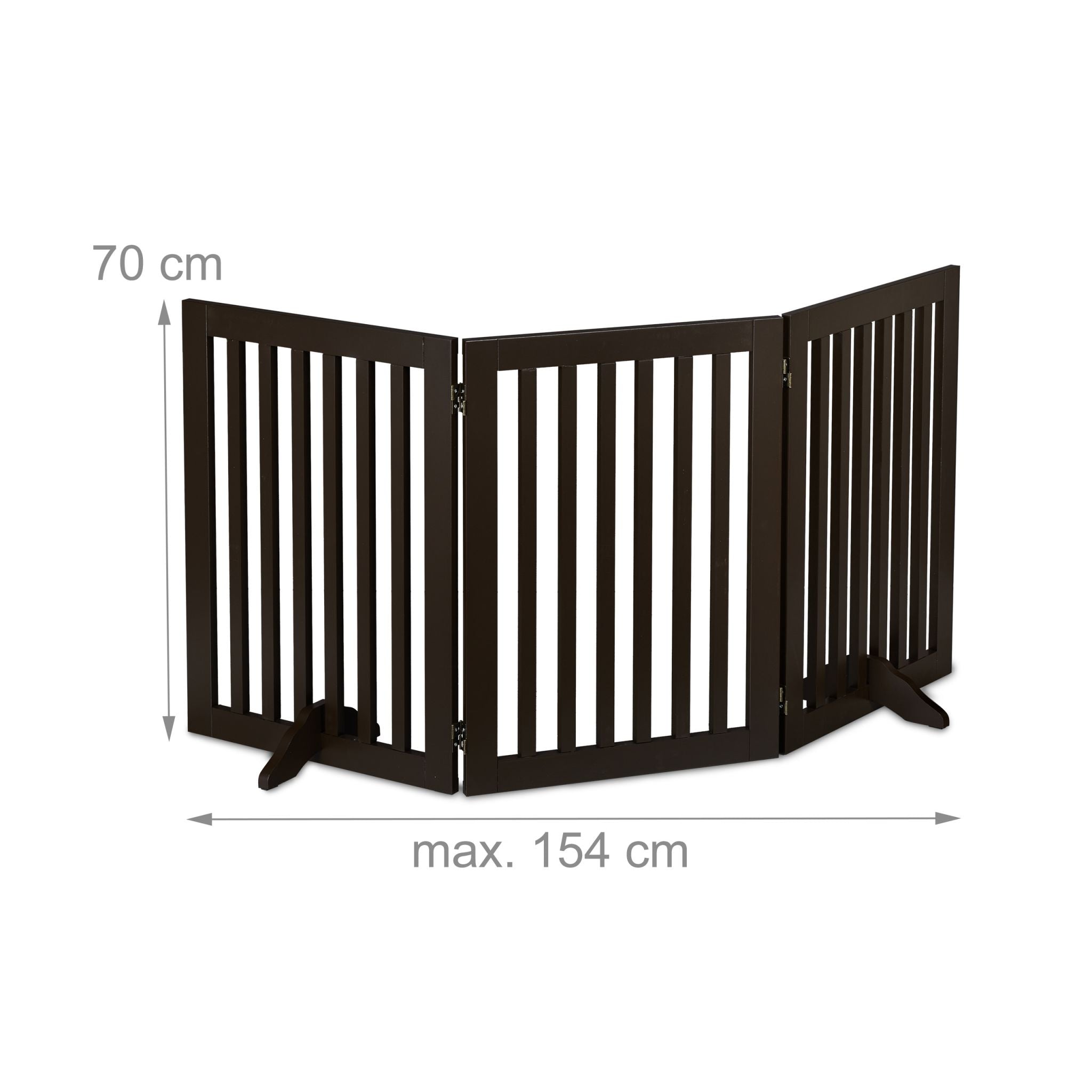 Absperrgitter 70cm Dunkelbraun von Relaxdays