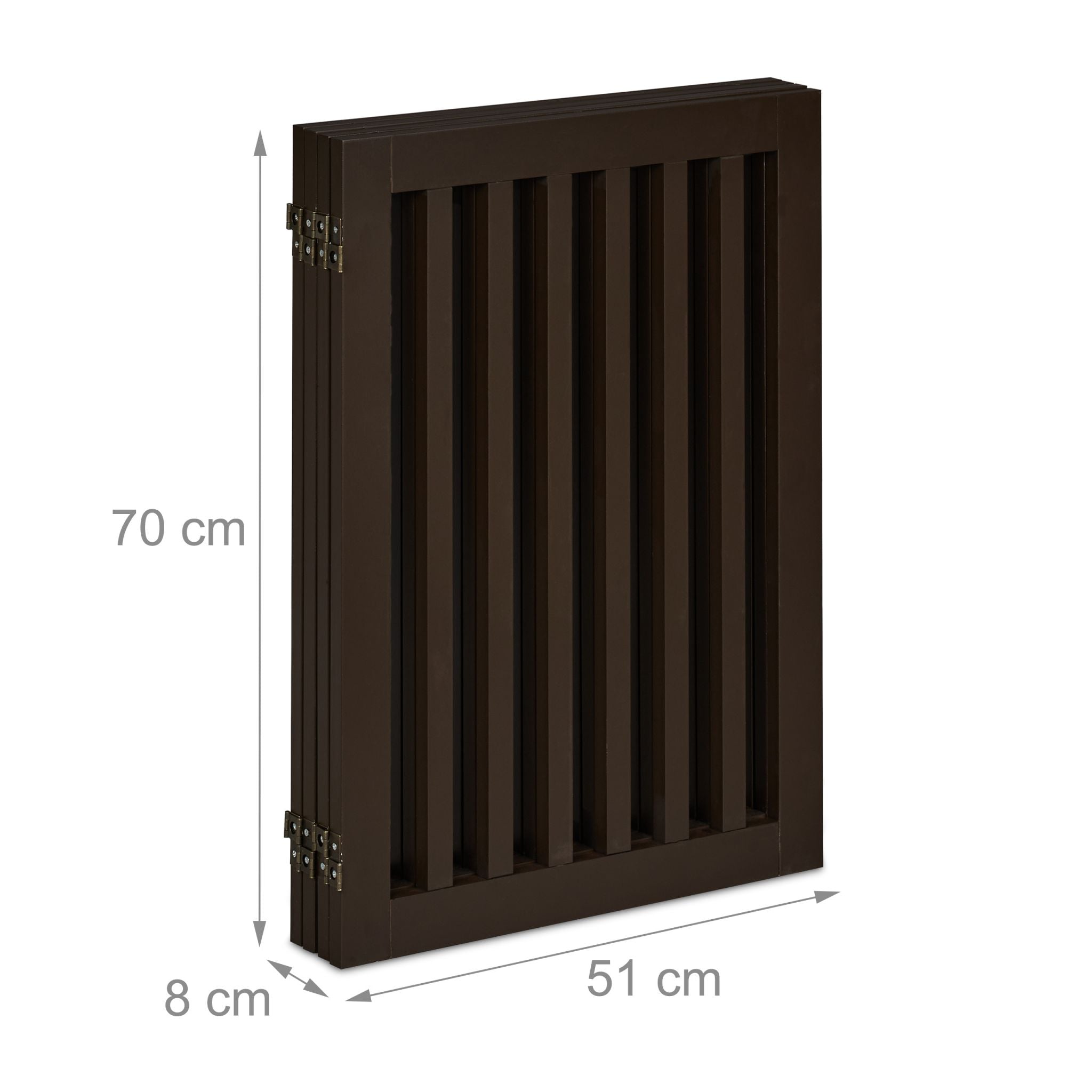 Absperrgitter 70cm Dunkelbraun von Relaxdays