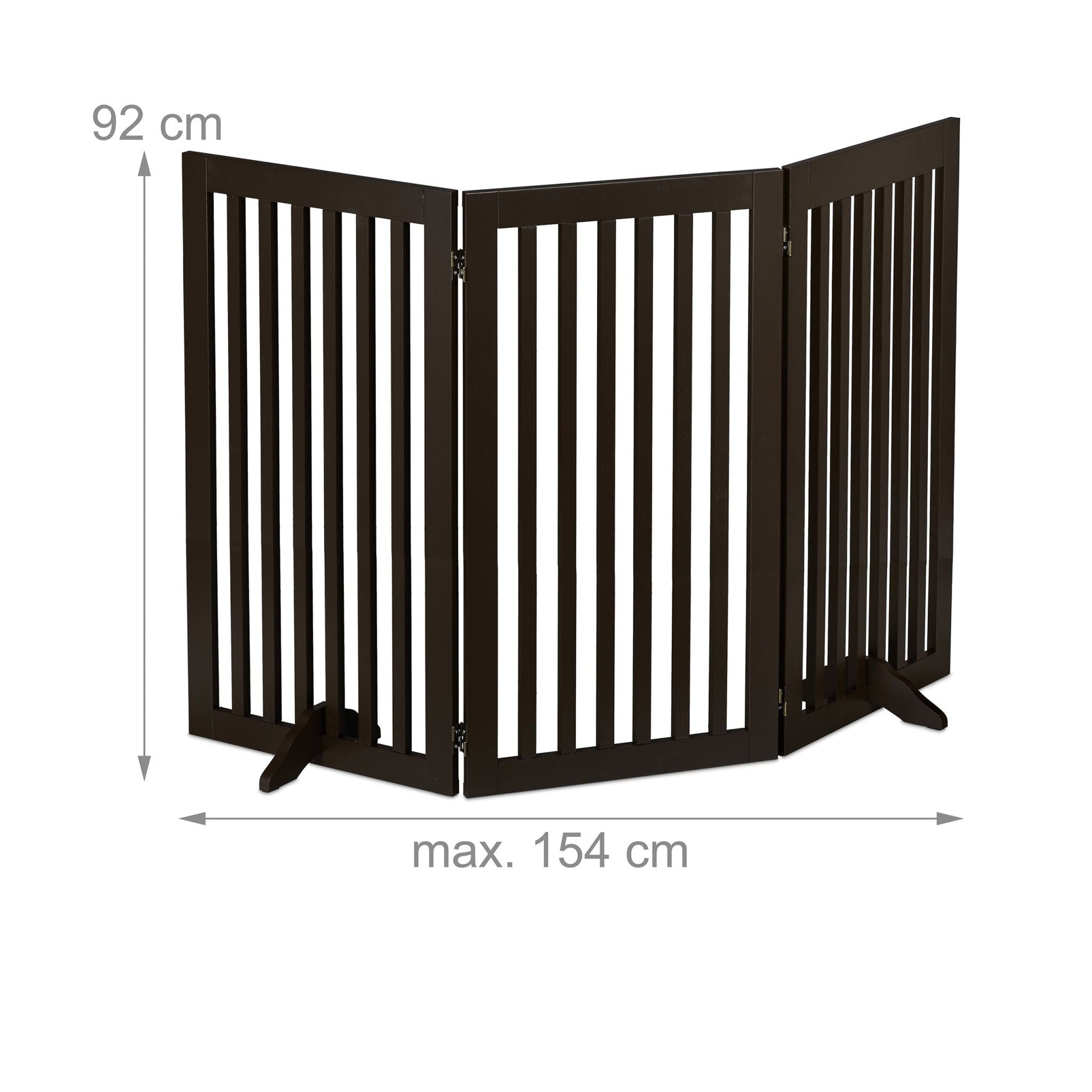 Absperrgitter 92cm Dunkelbraun von Relaxdays