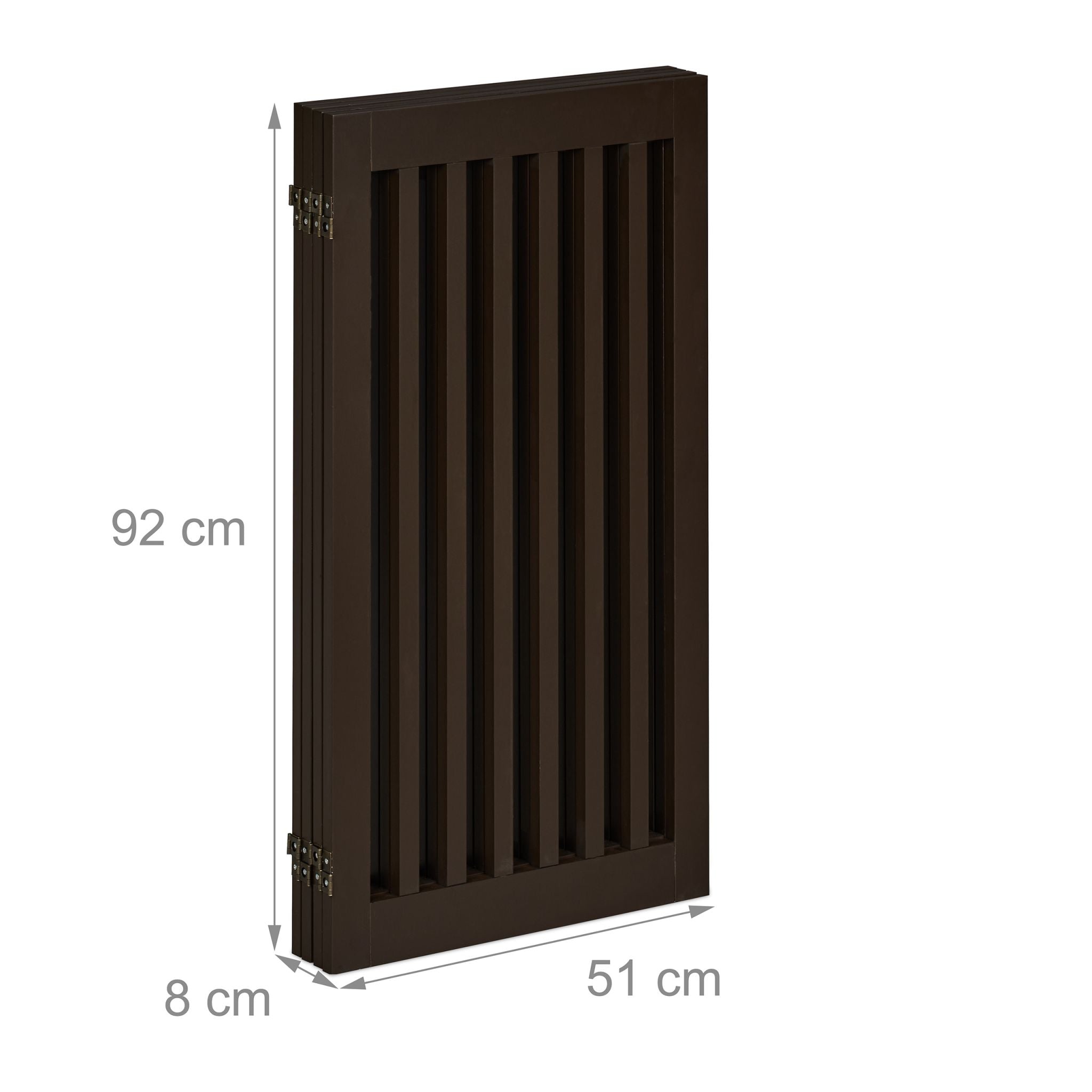 Absperrgitter 92cm Dunkelbraun von Relaxdays