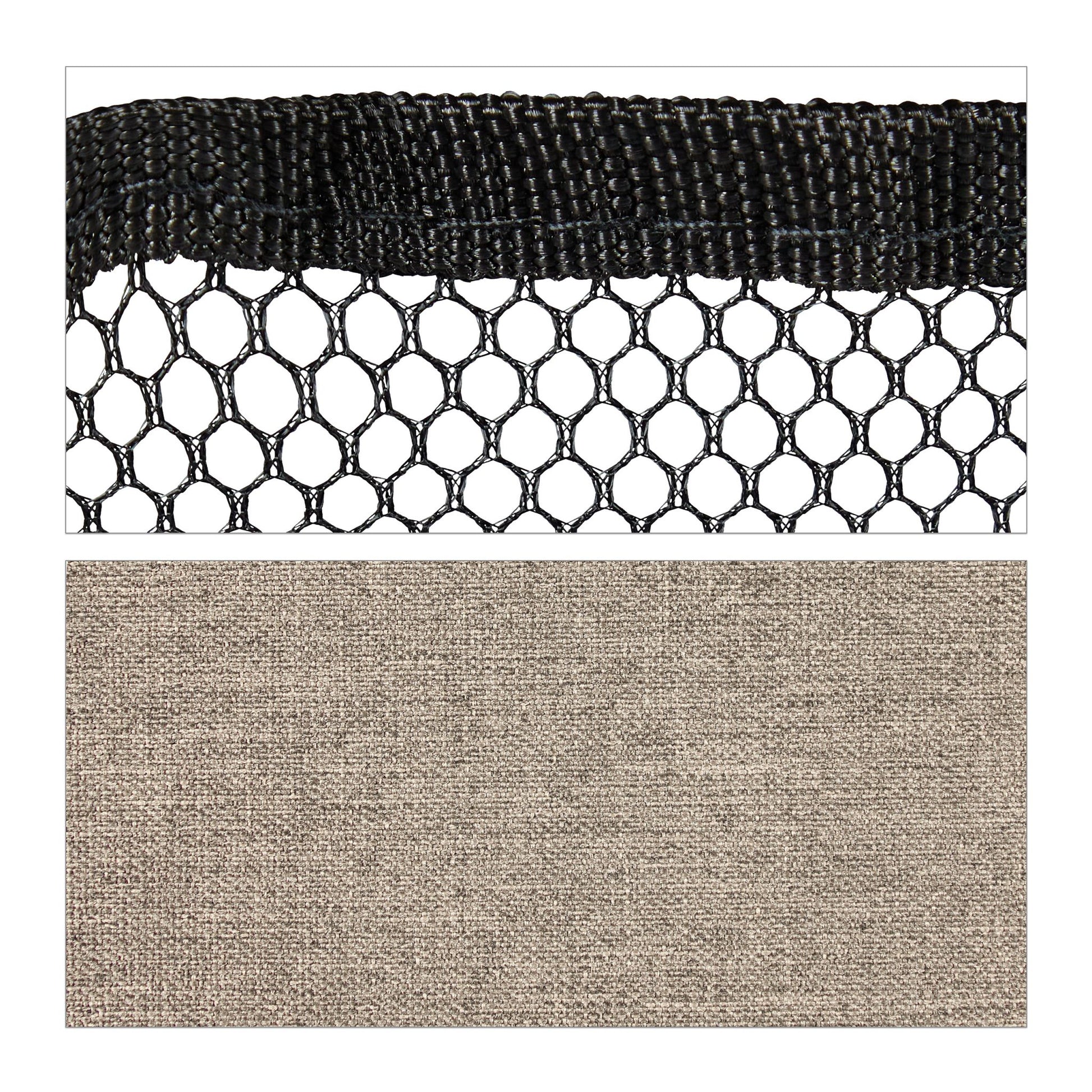 Klapphocker bis 120 kg Beige-Schwarz von Relaxdays