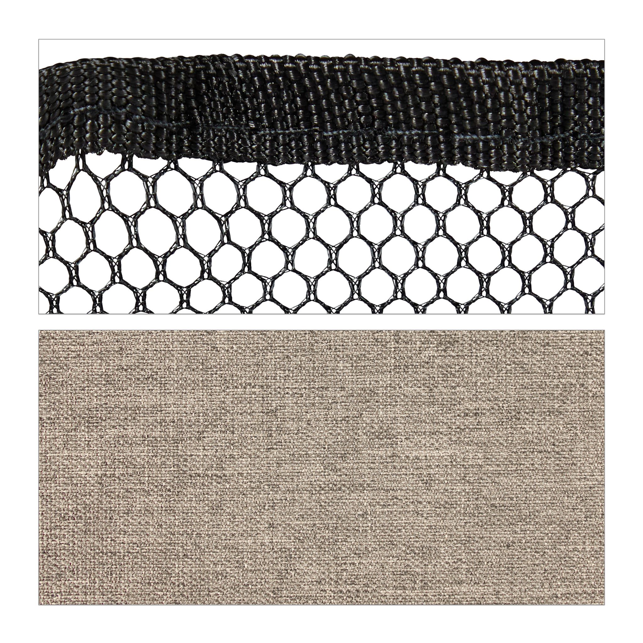 Klapphocker bis 120 kg Beige-Schwarz von Relaxdays