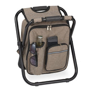Klappbarer Campinghocker mit Tasche Beige-Schwarz von Relaxdays