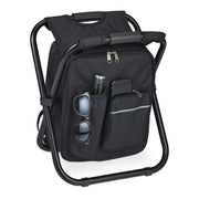 Klappbarer Campinghocker mit Tasche Schwarz von Relaxdays