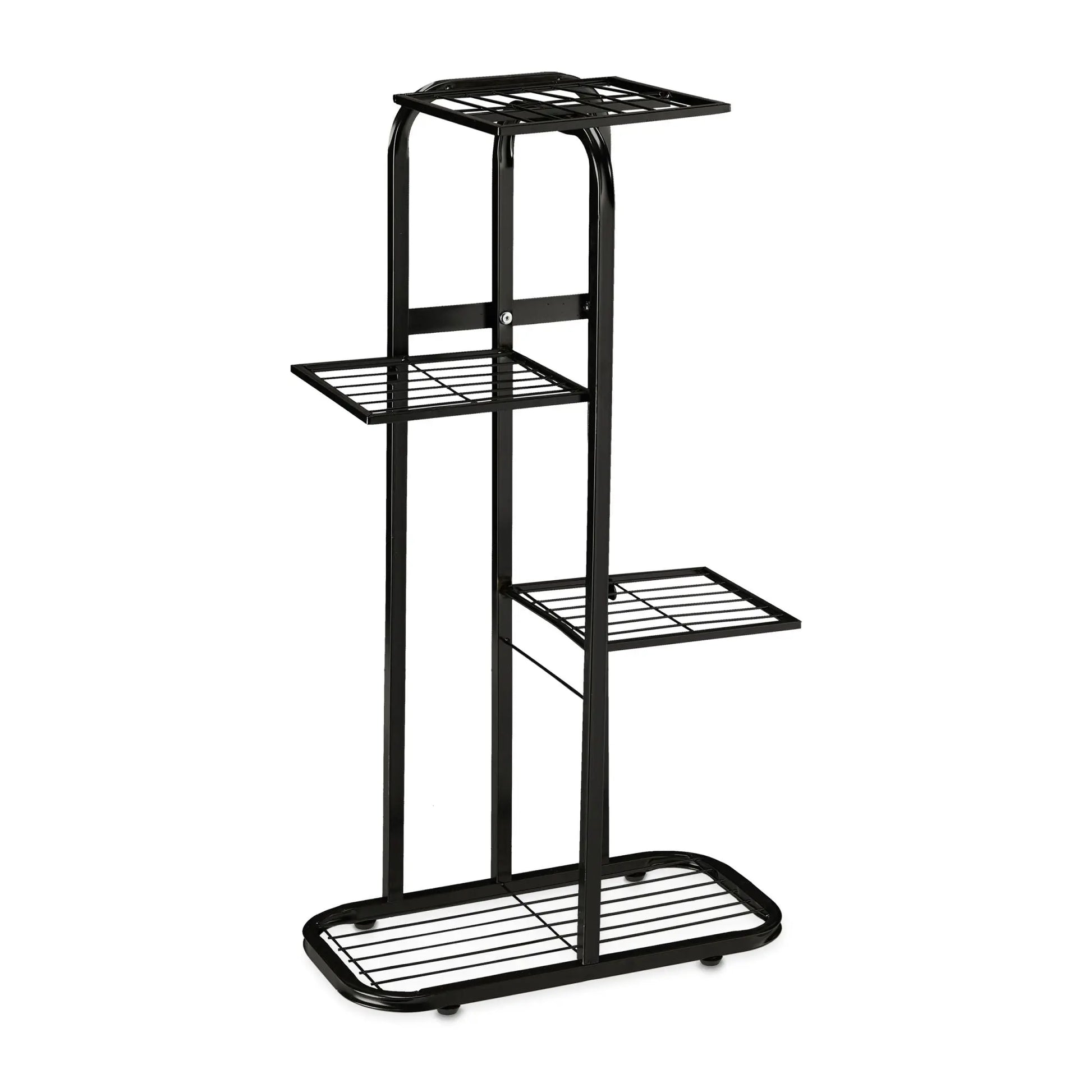 Blumentreppe Metall 4 Etagen Schwarz von Relaxdays