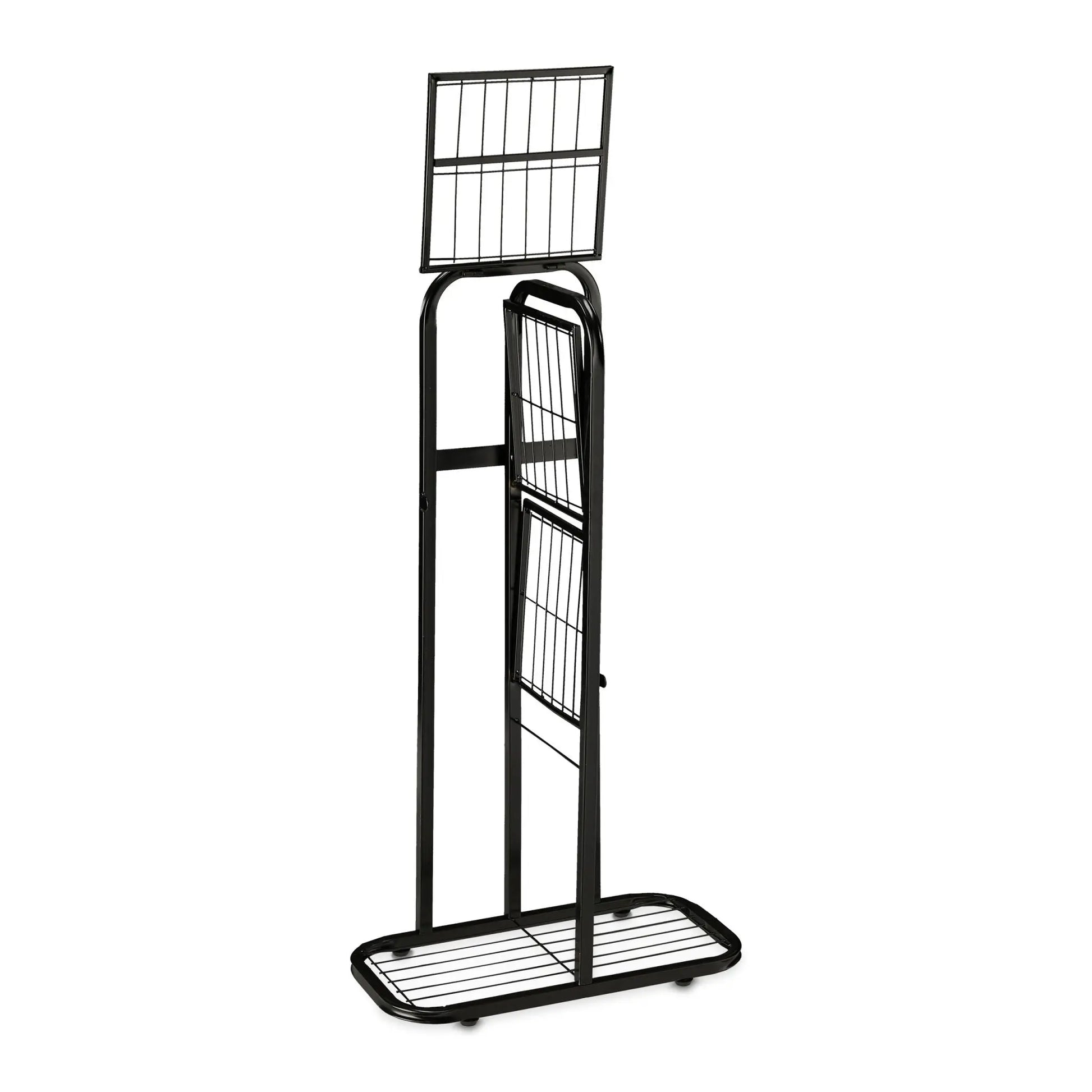 Blumentreppe Metall 4 Etagen Schwarz von Relaxdays