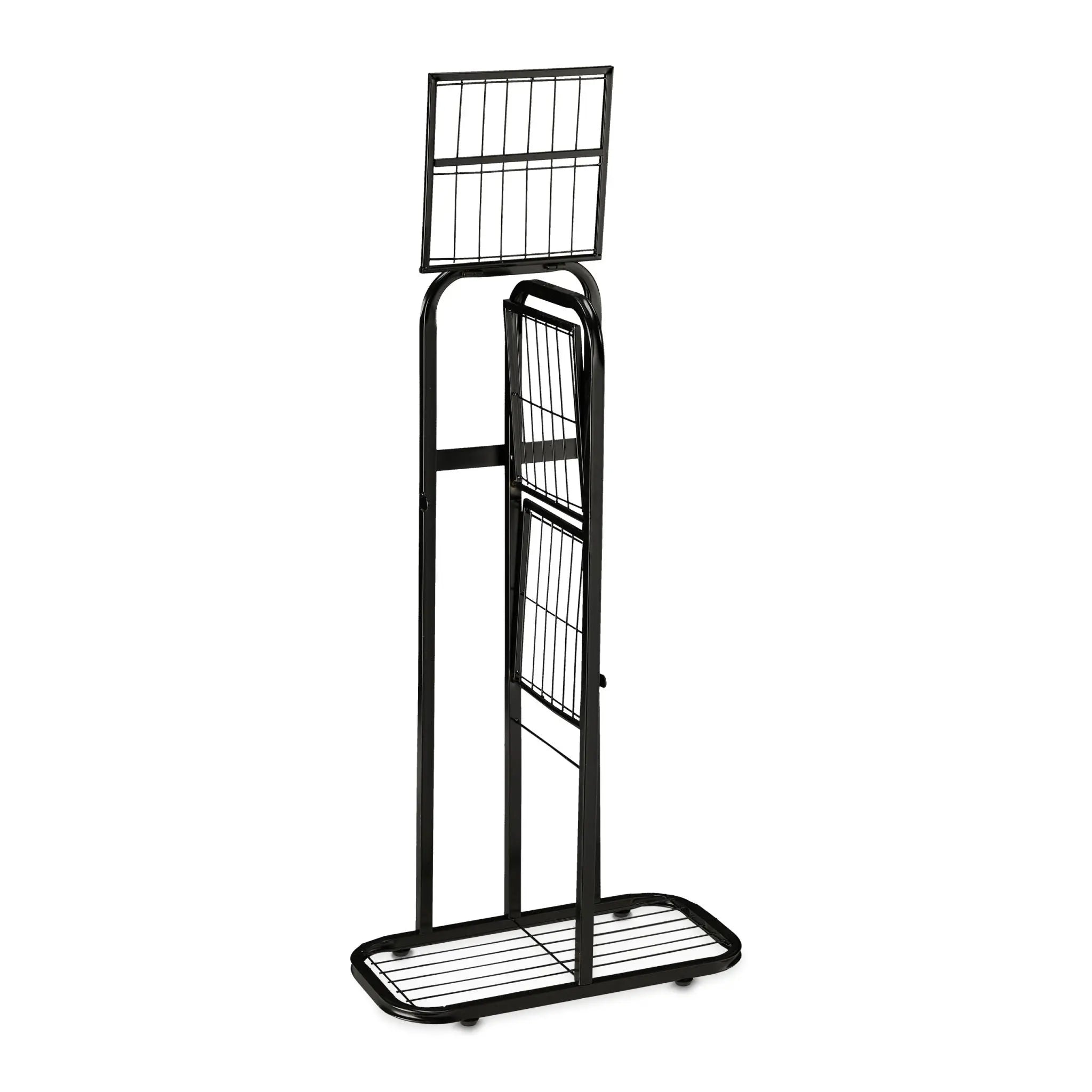 Blumentreppe Metall 4 Etagen Schwarz von Relaxdays