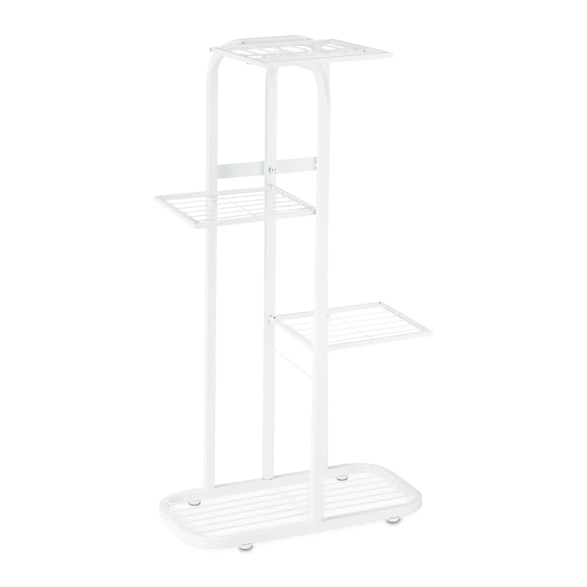 Blumentreppe Metall 4 Etagen Weiss von Relaxdays
