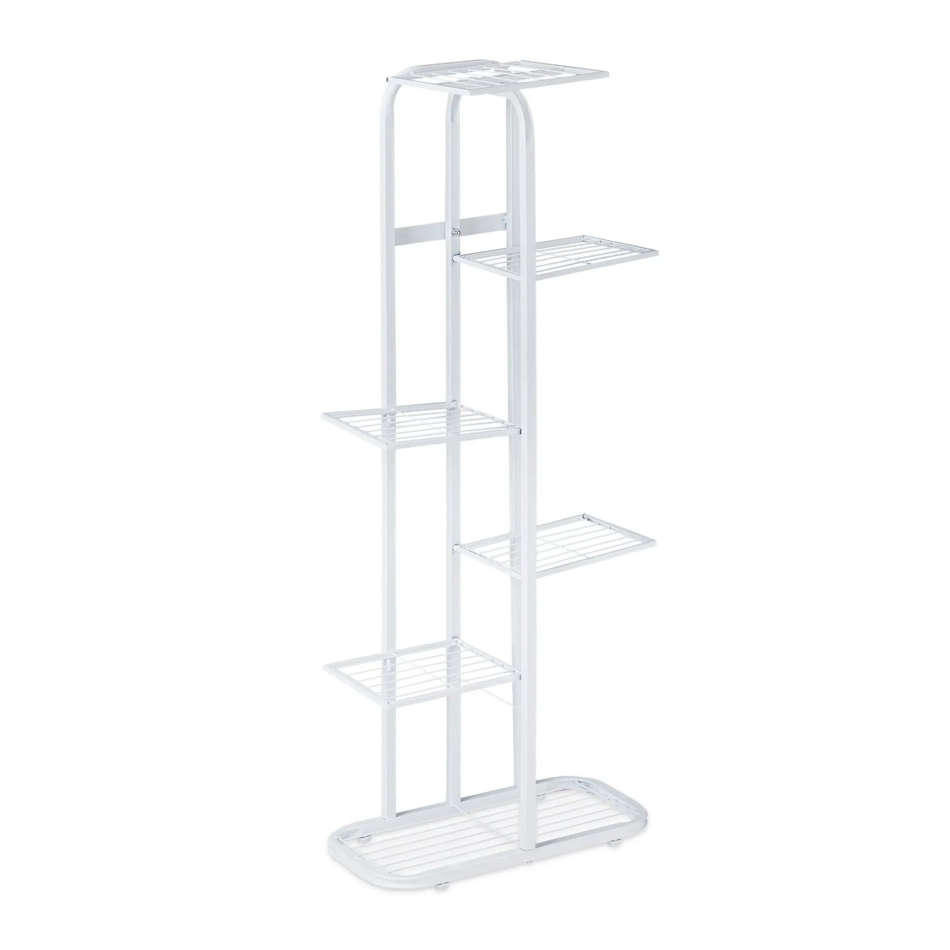 Blumentreppe Metall 6 Etagen Weiss von Relaxdays