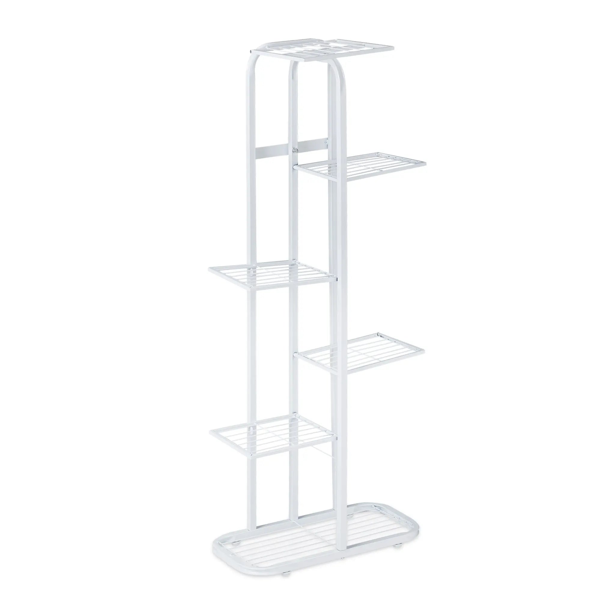 Blumentreppe Metall 6 Etagen Weiss von Relaxdays